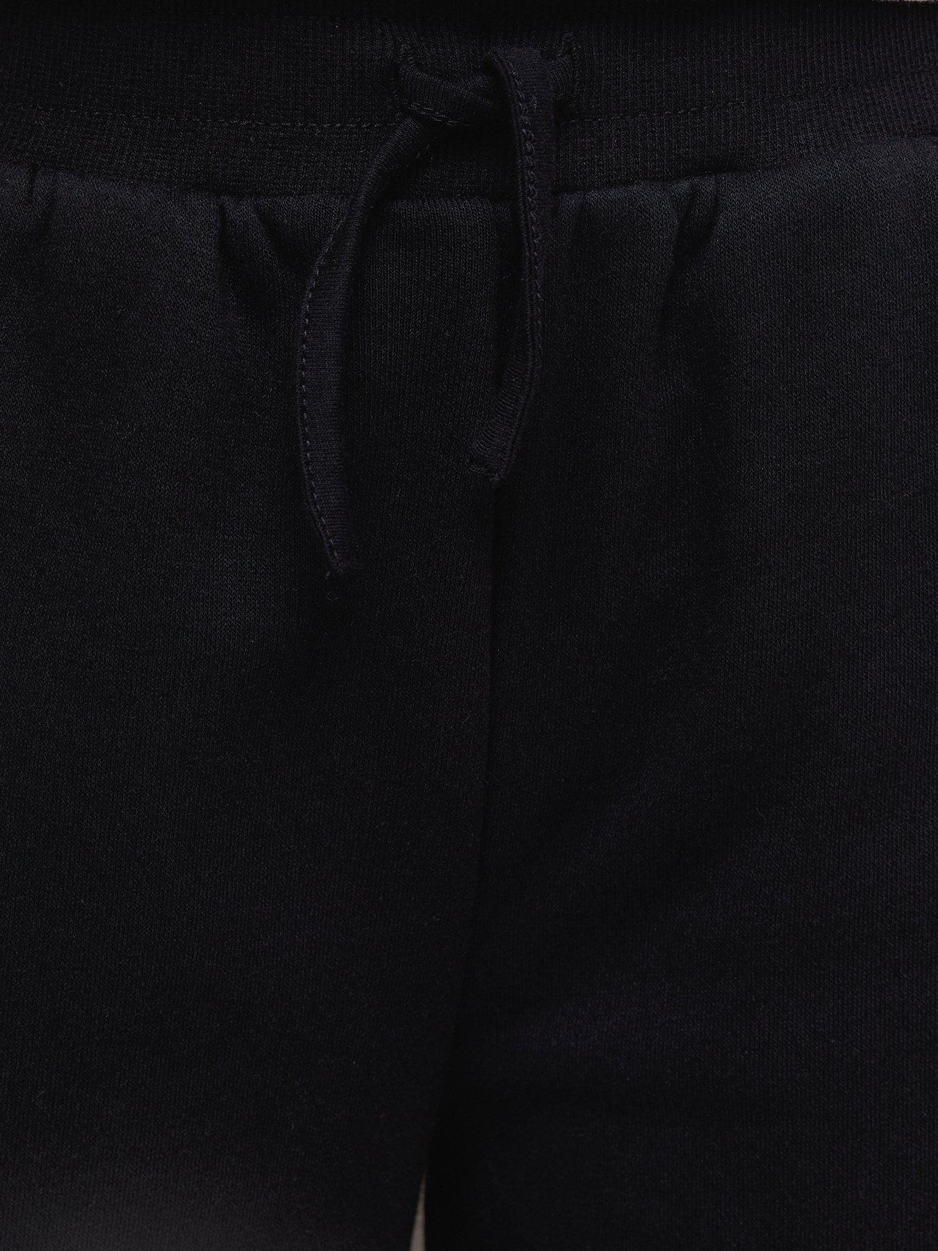 Image 6 of 6 of New Look 915 Girls Black Cotton Rich Wide Leg Joggers