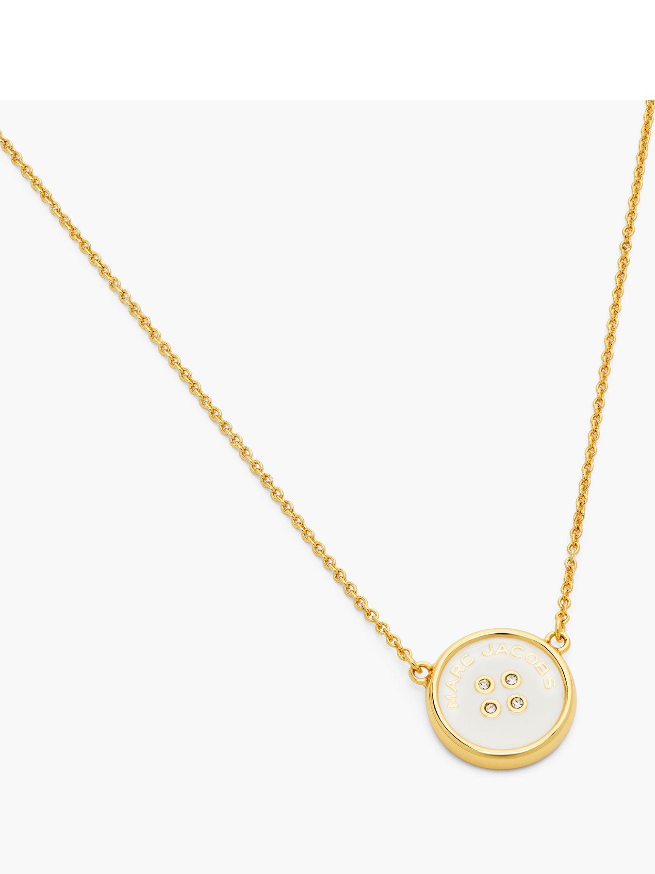 MARC JACOBS Button Pendant Necklace - Gold