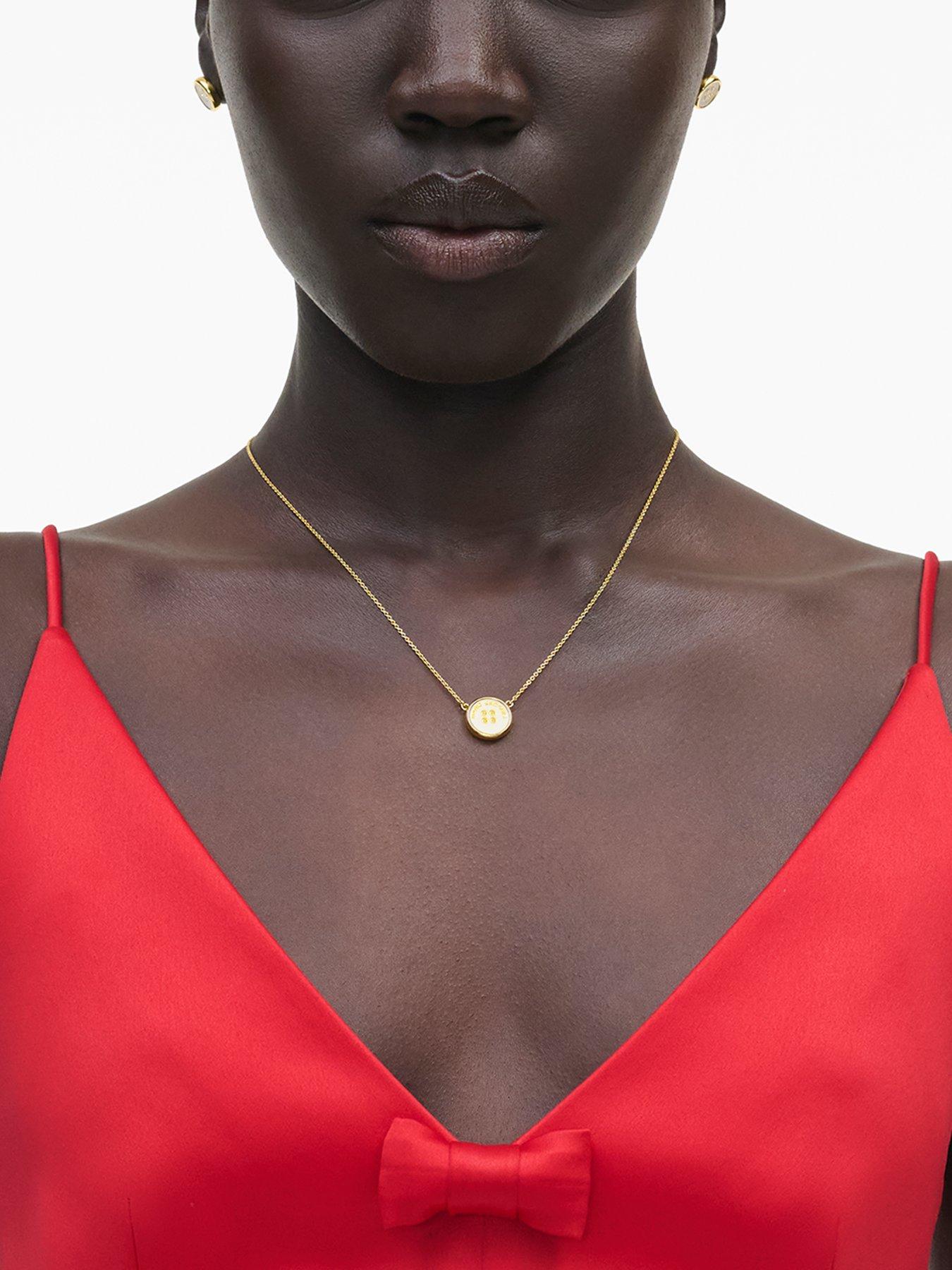 Image 2 of 4 of MARC JACOBS Button Pendant Necklace