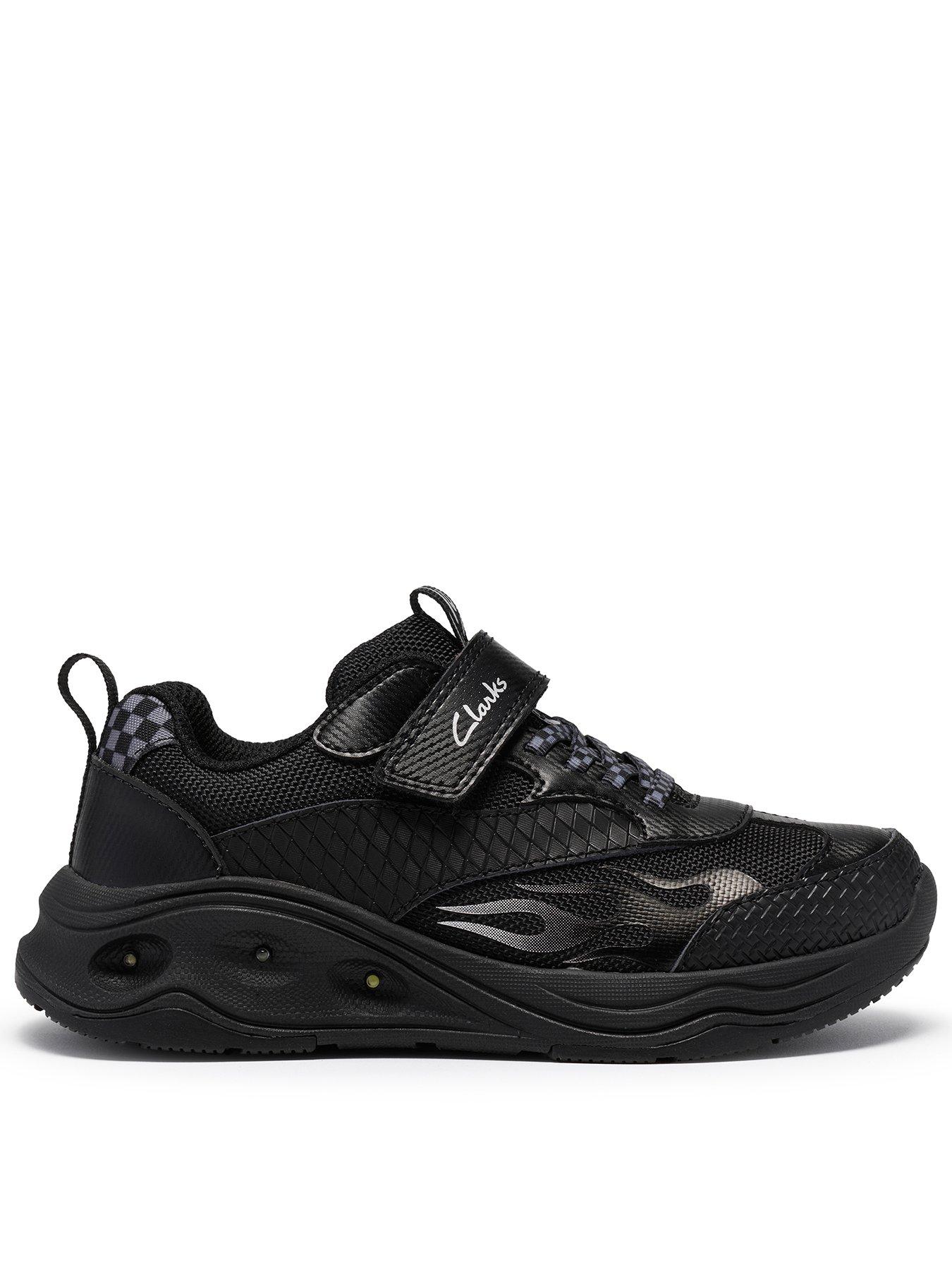 Clarks Toddler Gleam Go Trainer - Black