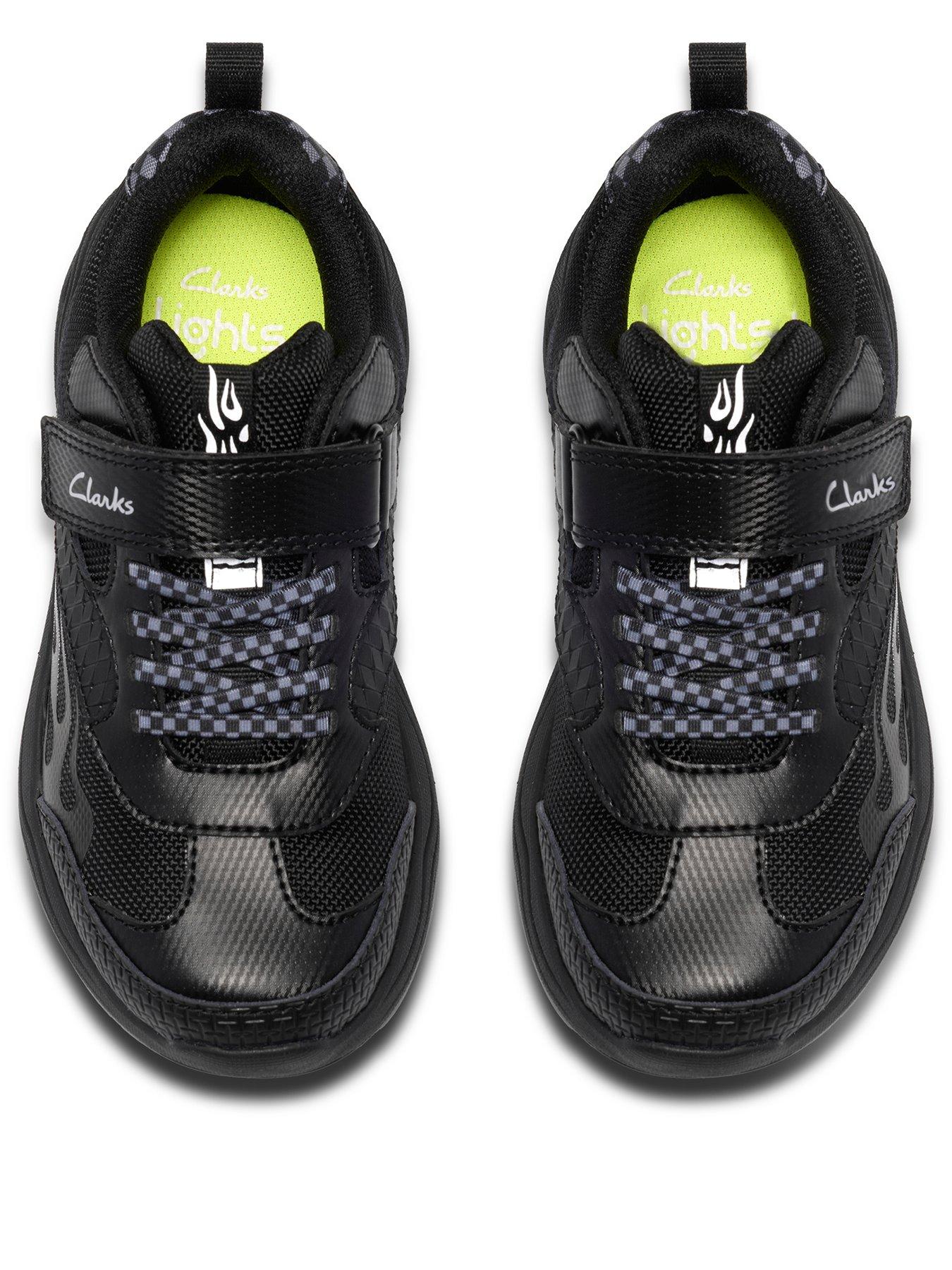 Image 2 of 6 of Clarks Kids Gleam Go Trainer - Black