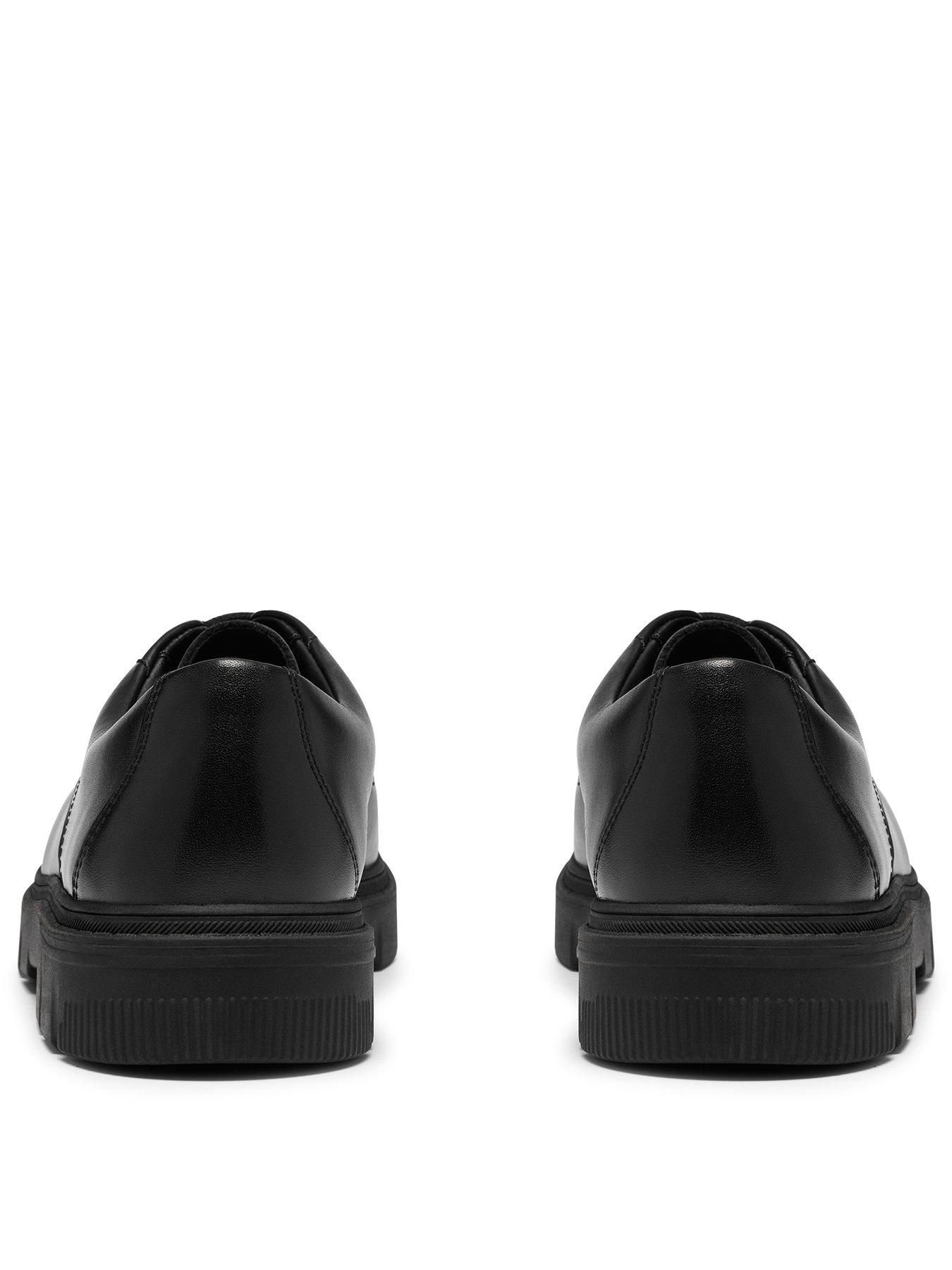 Image 3 of 6 of Clarks Youth Lorcam Walk Lace-up Leather Shoe - Black