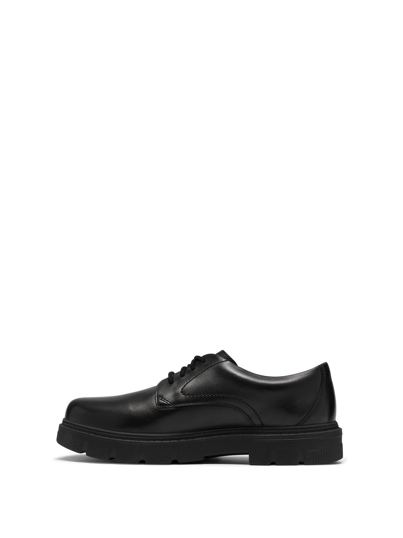 Image 6 of 6 of Clarks Youth Lorcam Walk Lace-up Leather Shoe - Black