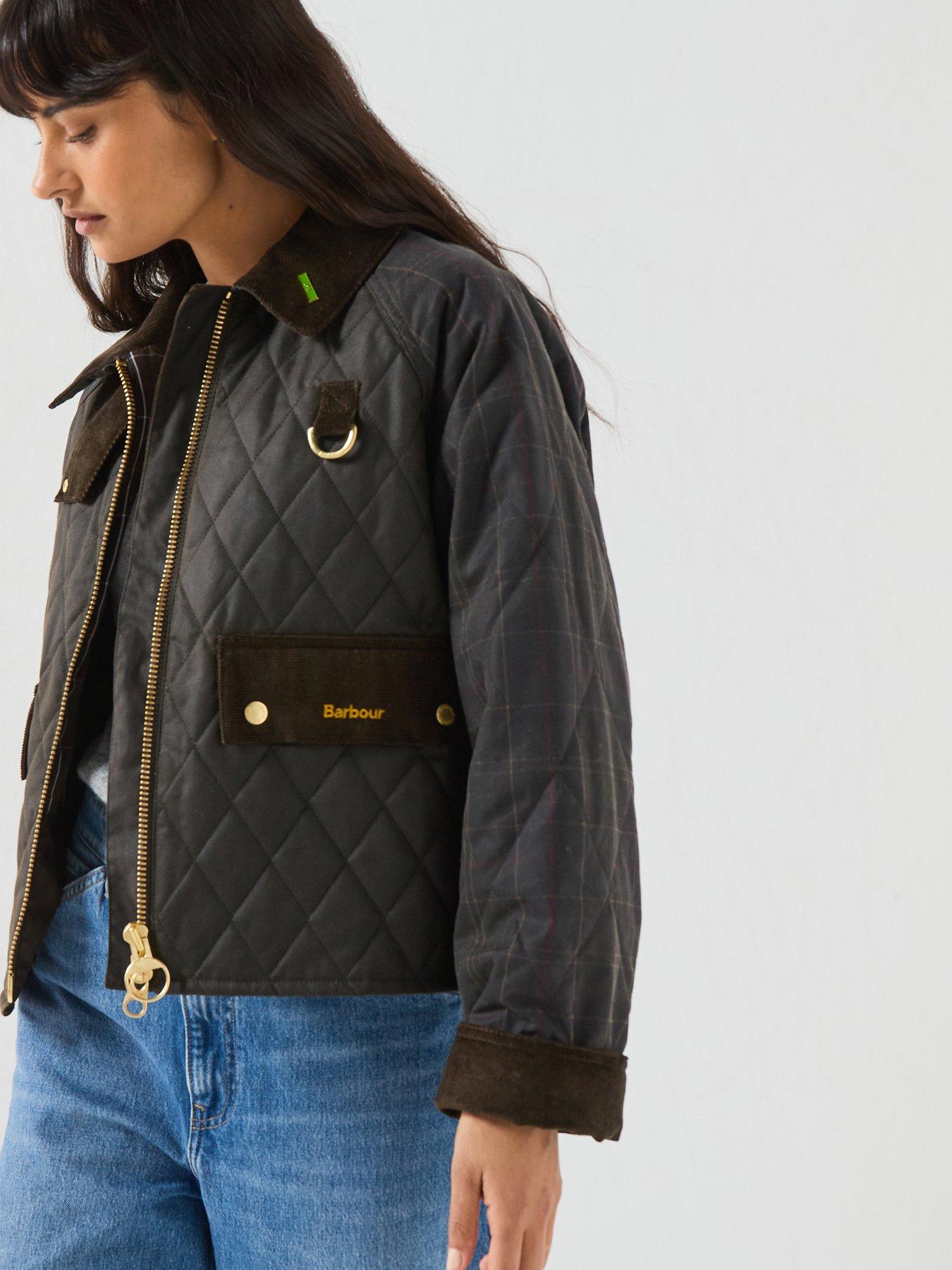 Barbour Icons Tartan Reimagined Quilted Spey Wax Jacket