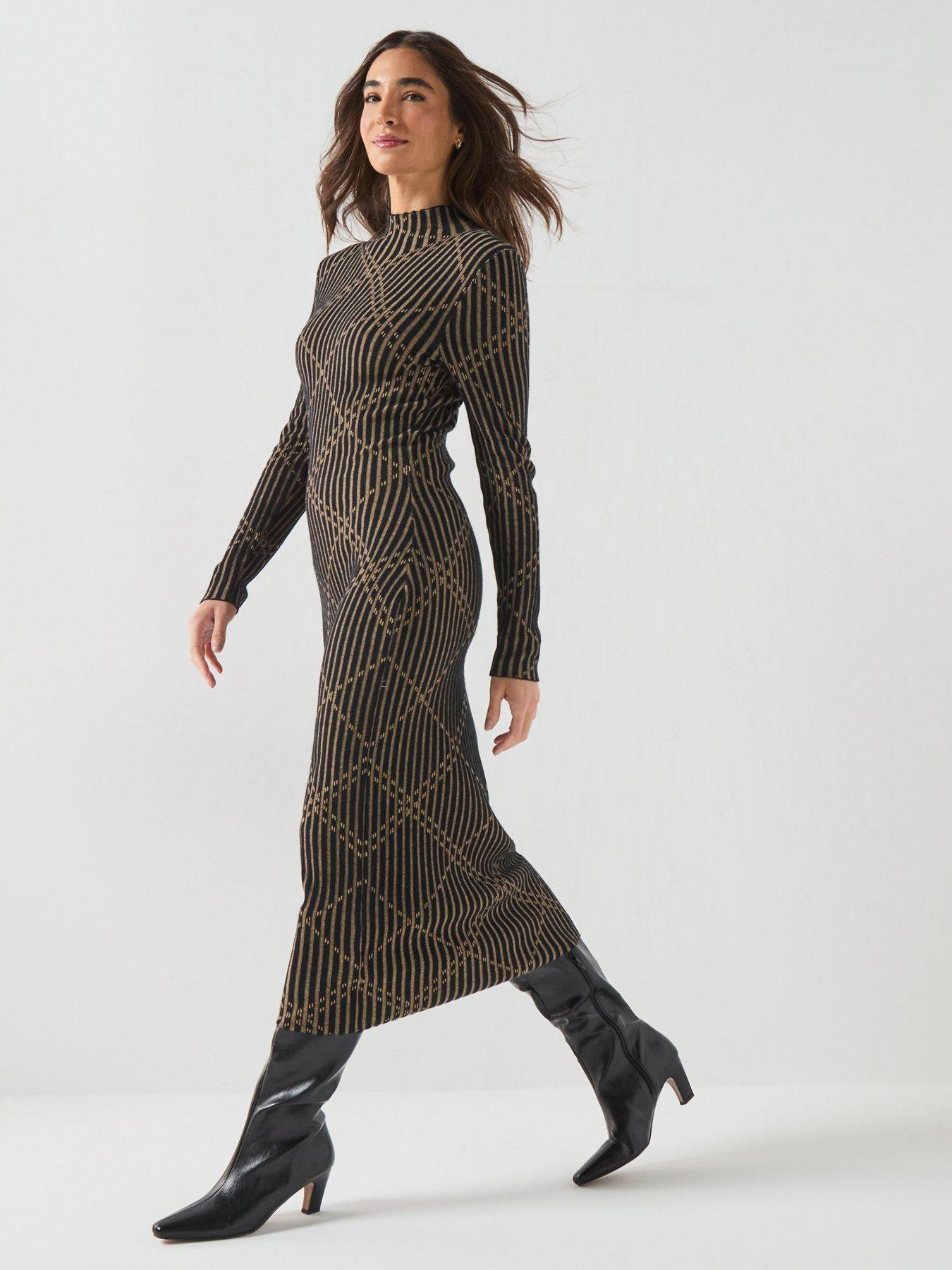 designer dresses online ireland Women's | Luxury Dresses dark feminine style Buy Sosandar Pink Popper Ladies dresses Color:Berry Garden