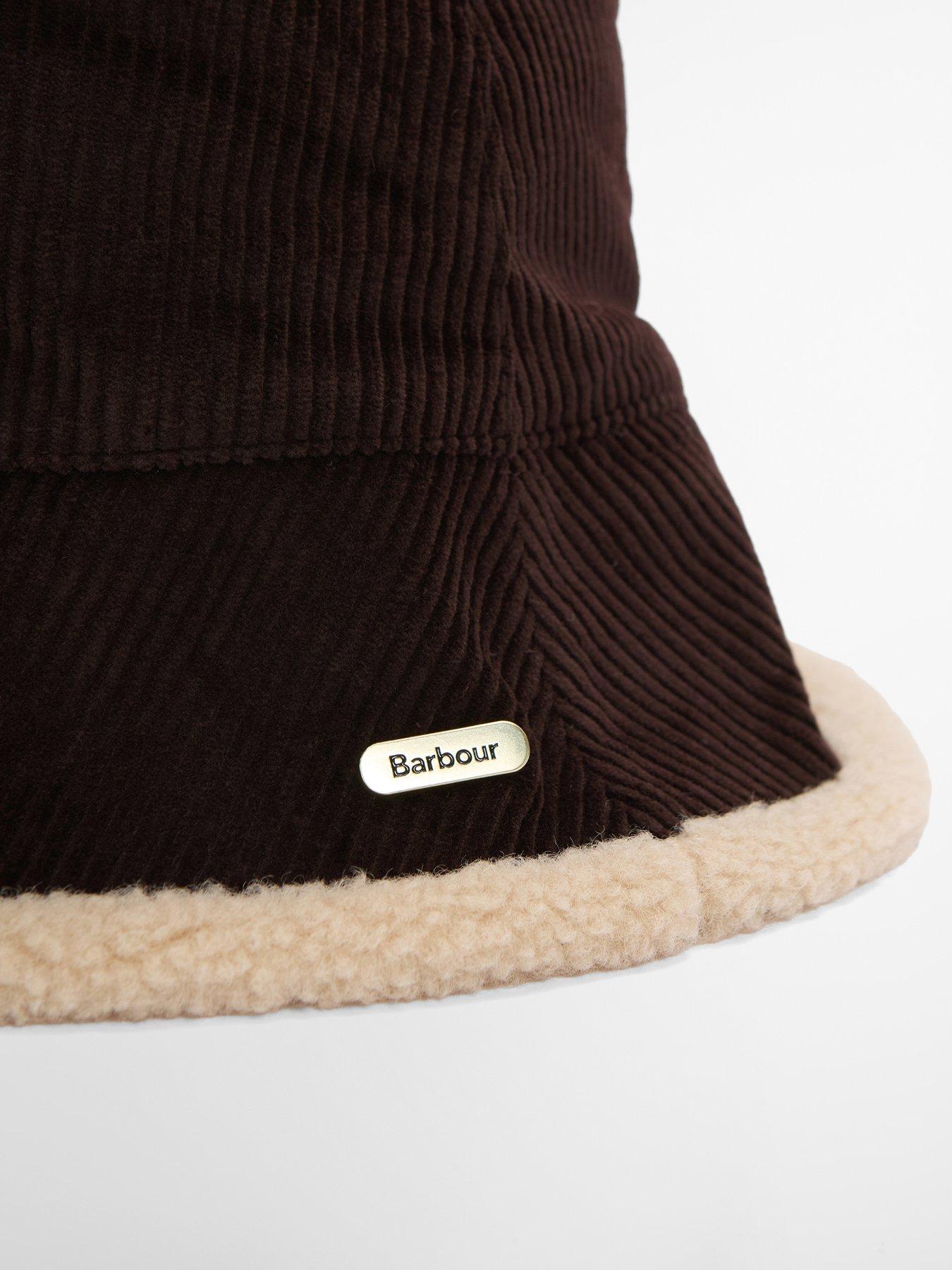 Image 4 of 4 of Barbour Womens Overton Reversible Bucket Hat - Brown