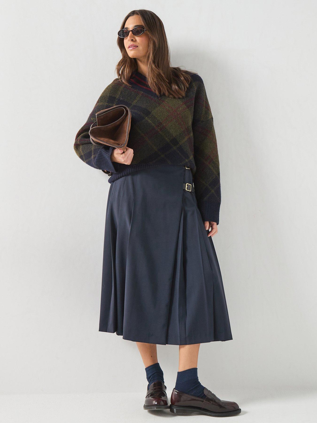 Barbour Delilah Midi Skirt - Blue