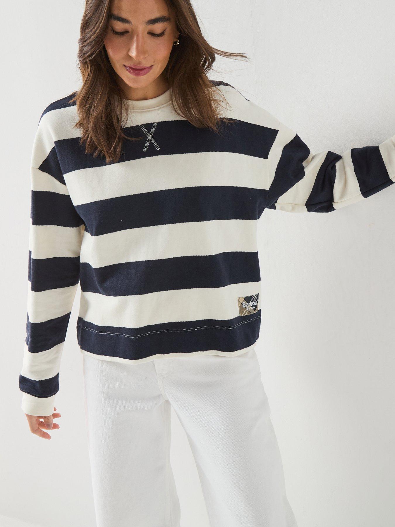 Image 4 of 6 of Barbour Eva Sweatshirt - Cream