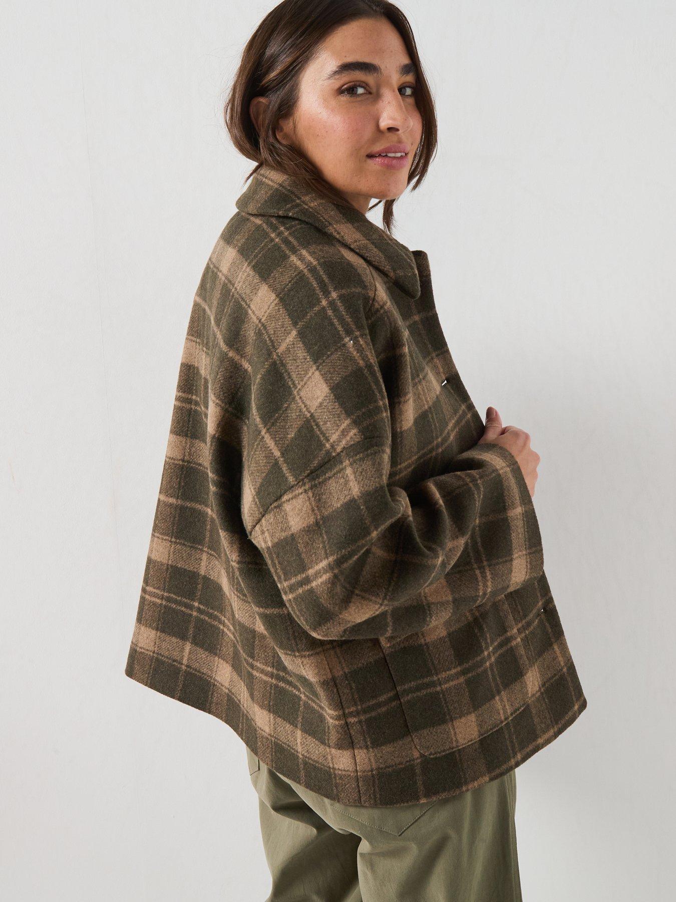 Image 2 of 6 of Barbour Myla Checked Wool Coat