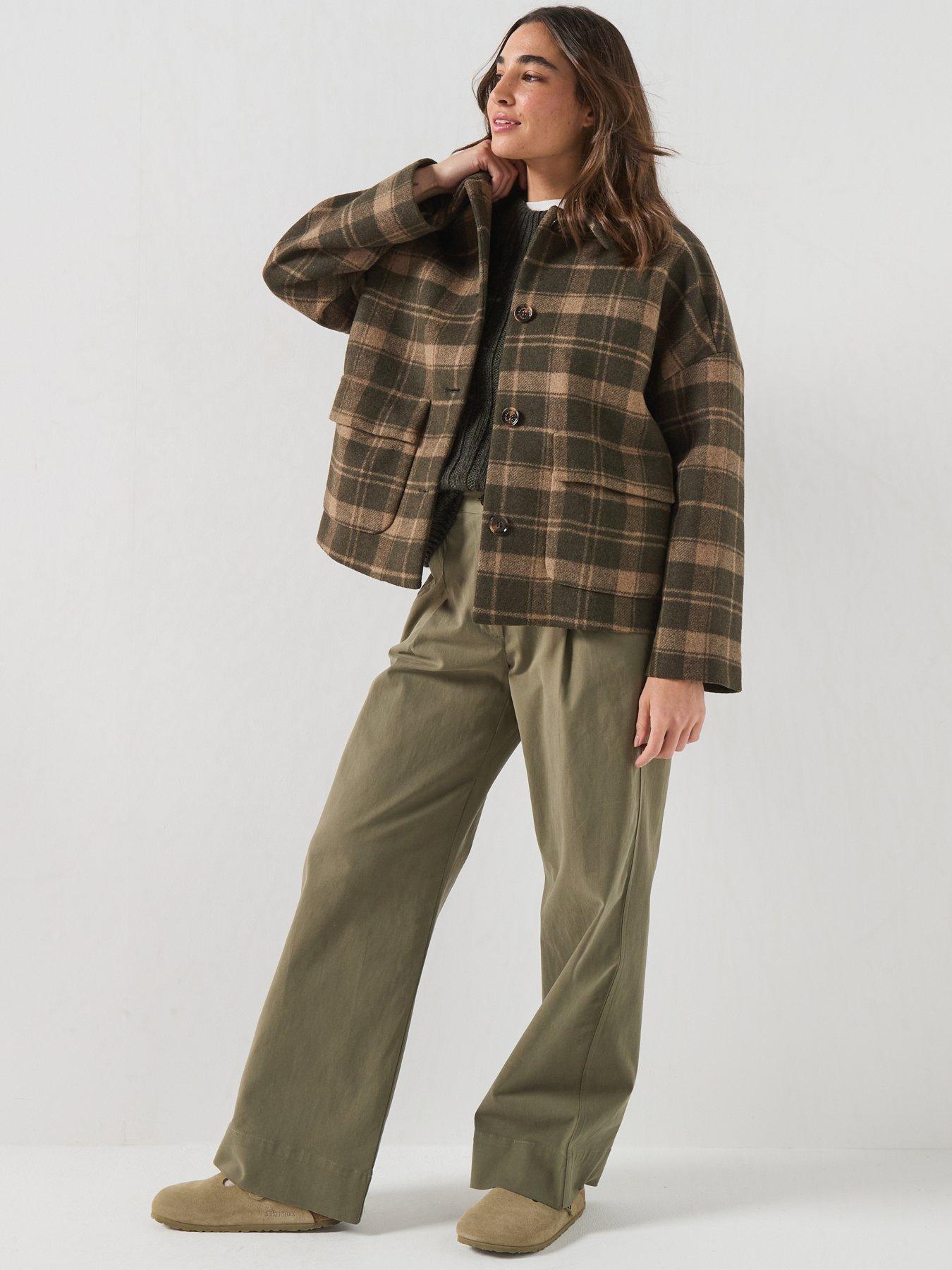 Image 3 of 6 of Barbour Myla Checked Wool Coat
