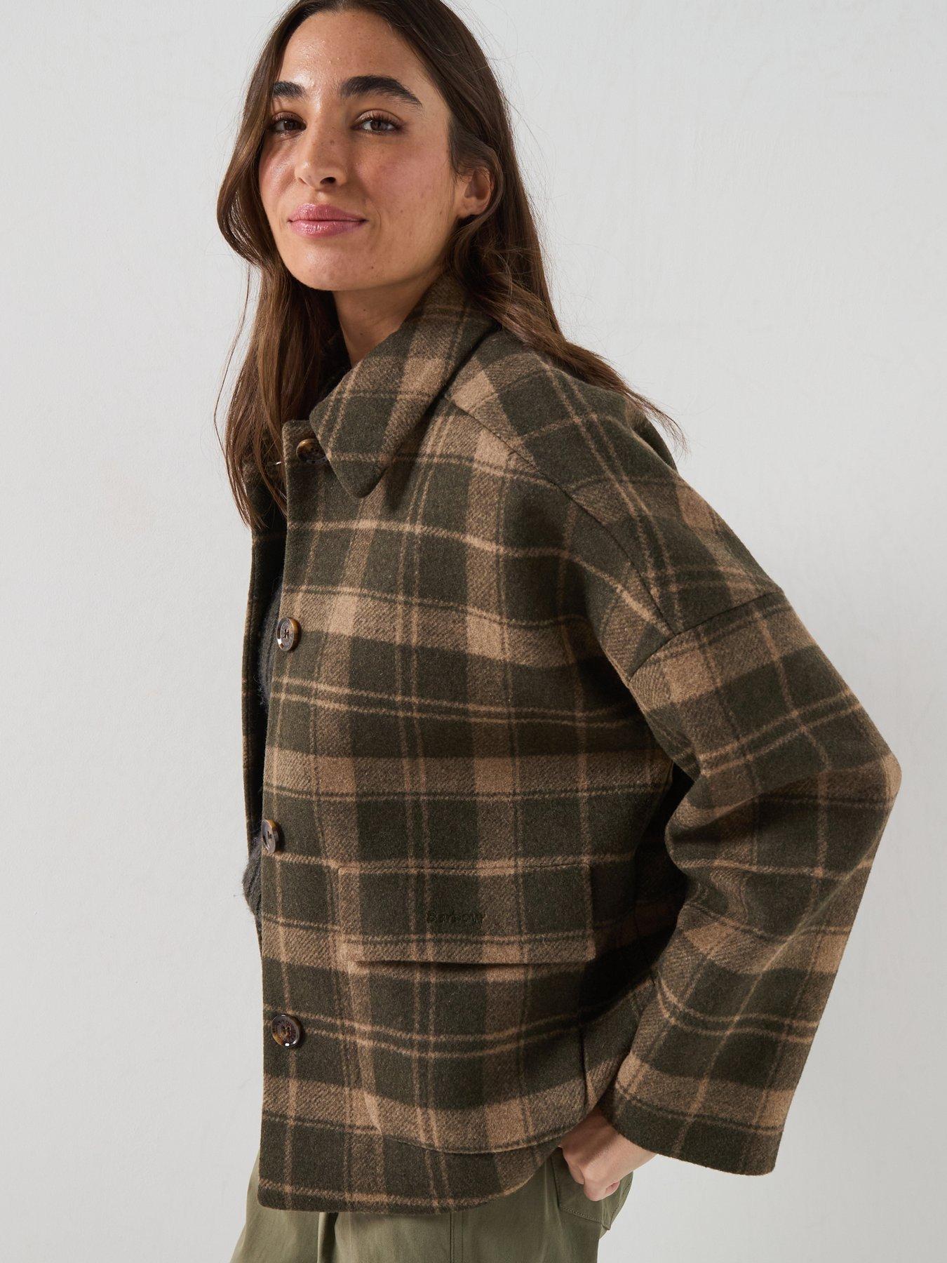 Image 5 of 6 of Barbour Myla Checked Wool Coat