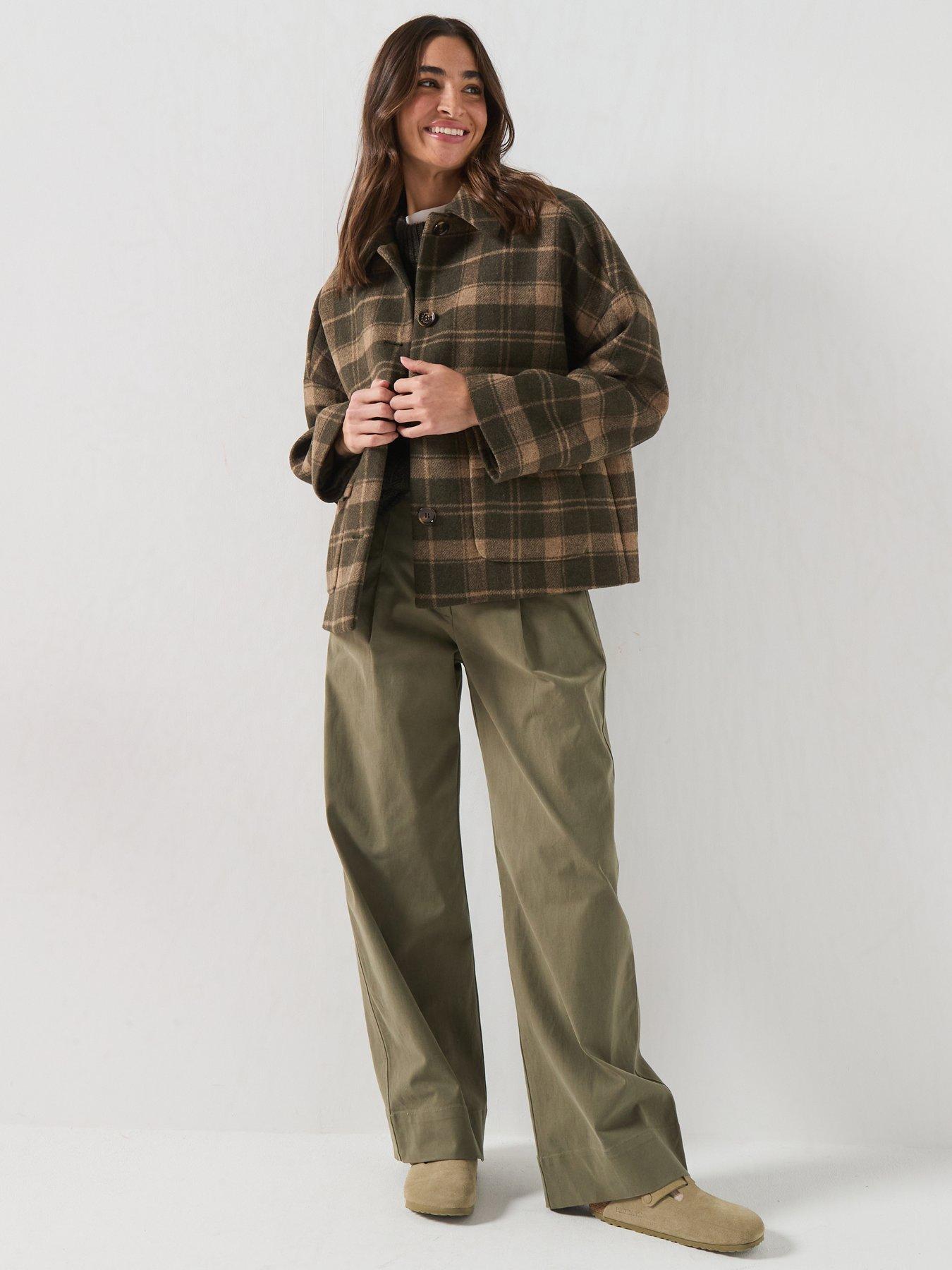 Image 6 of 6 of Barbour Myla Checked Wool Coat