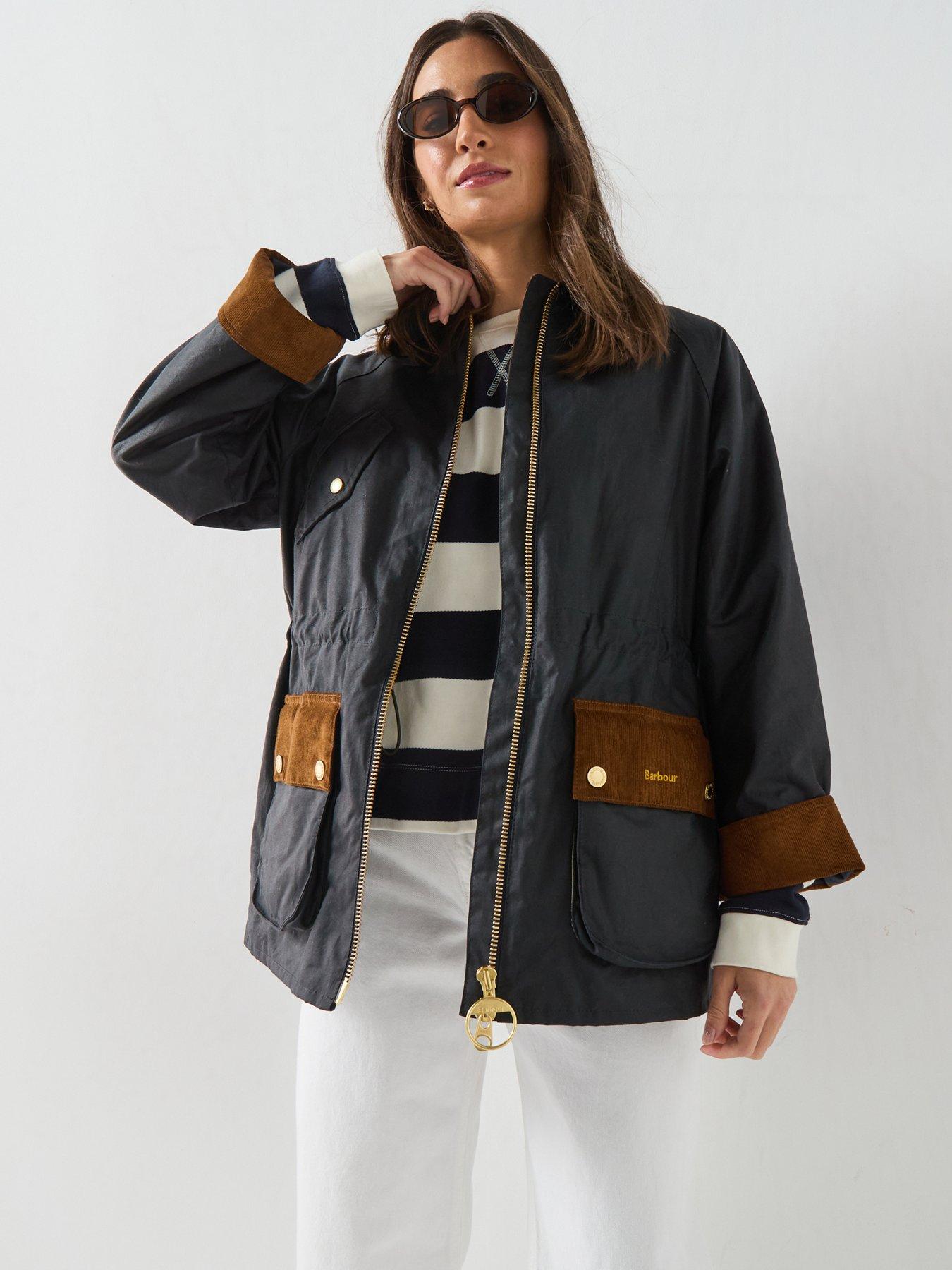 Image 1 of 6 of Barbour Treeton Wax Jacket - Blue