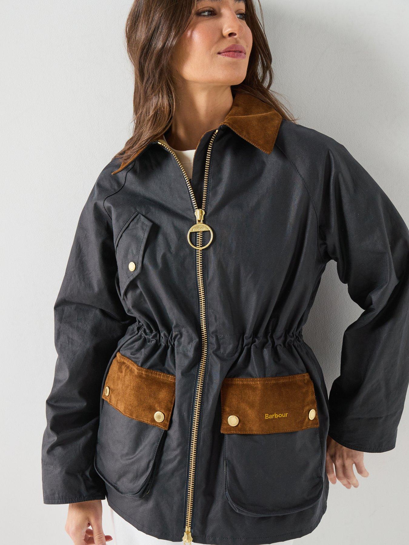 Image 4 of 6 of Barbour Treeton Wax Jacket - Blue