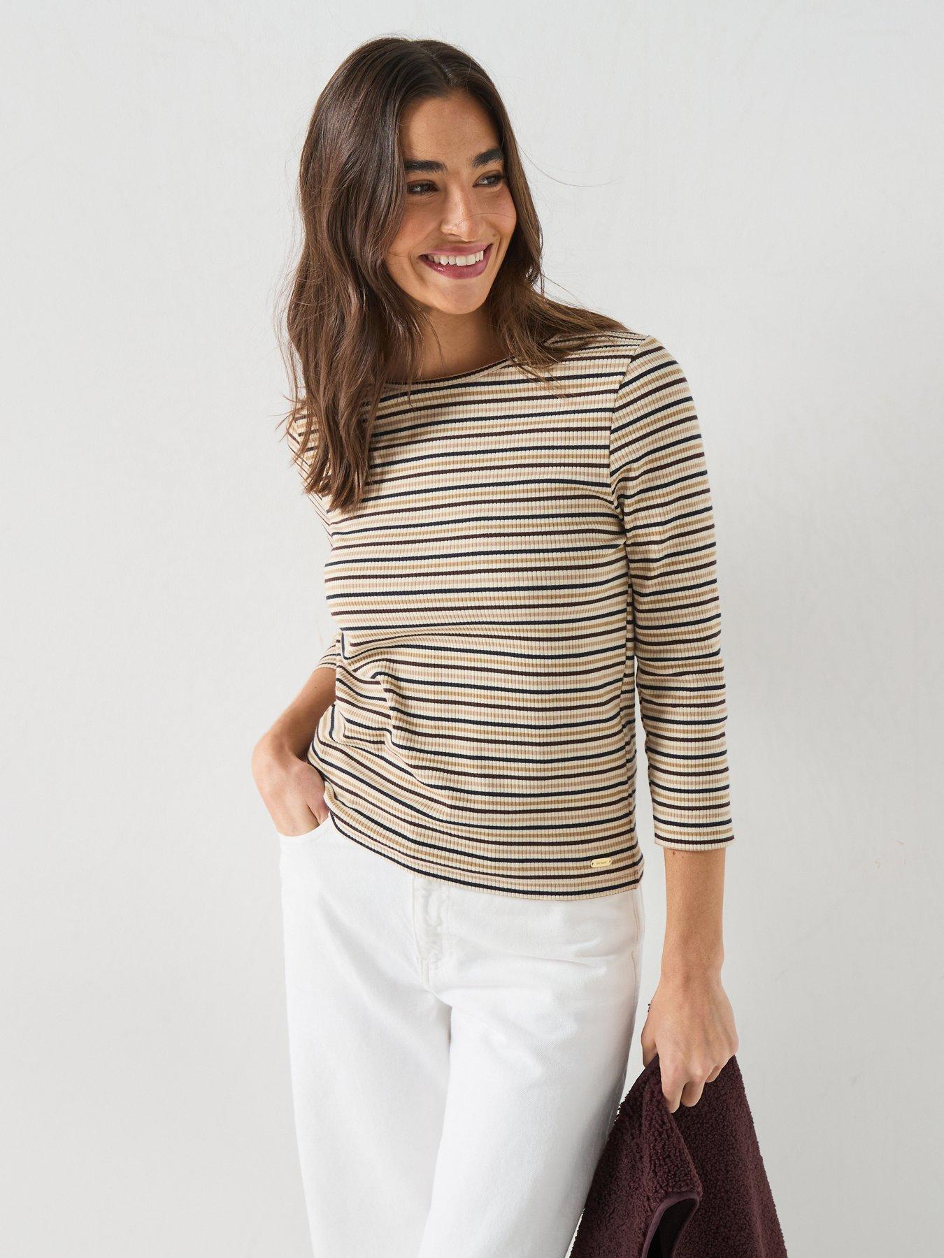 Barbour Wynn Striped Top - Green