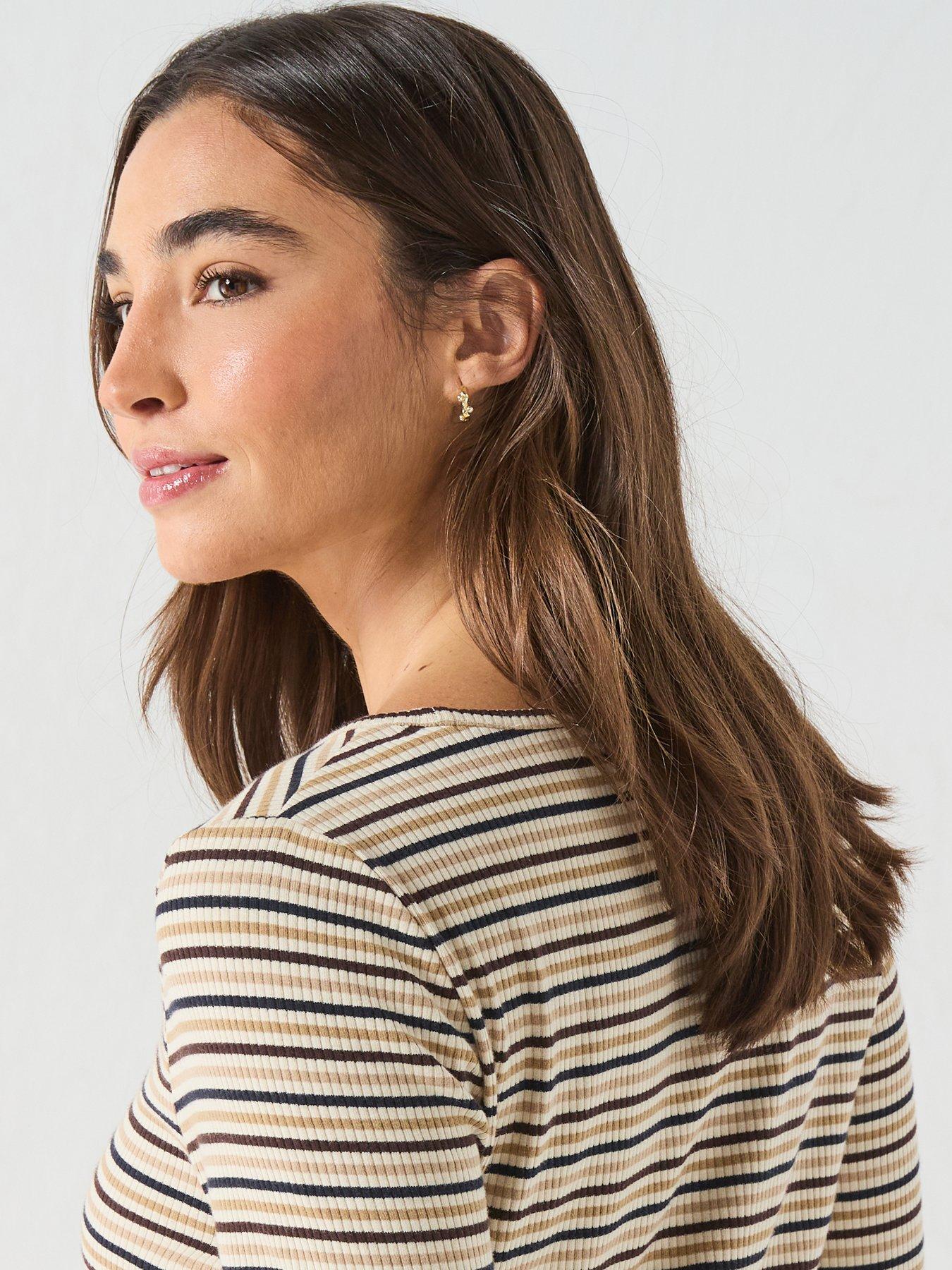 Image 4 of 6 of Barbour Wynn Striped Top - Green