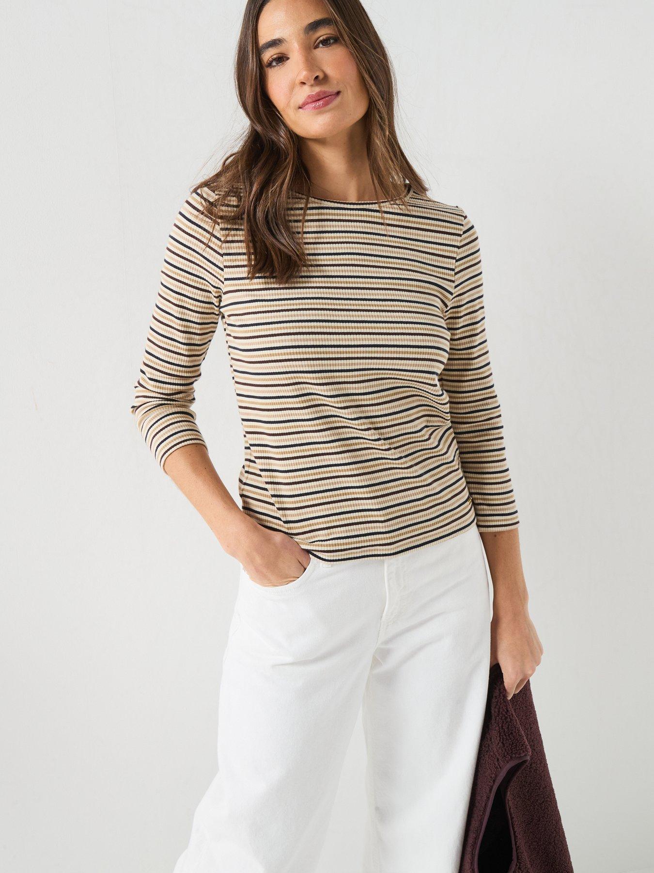 Image 5 of 6 of Barbour Wynn Striped Top - Green
