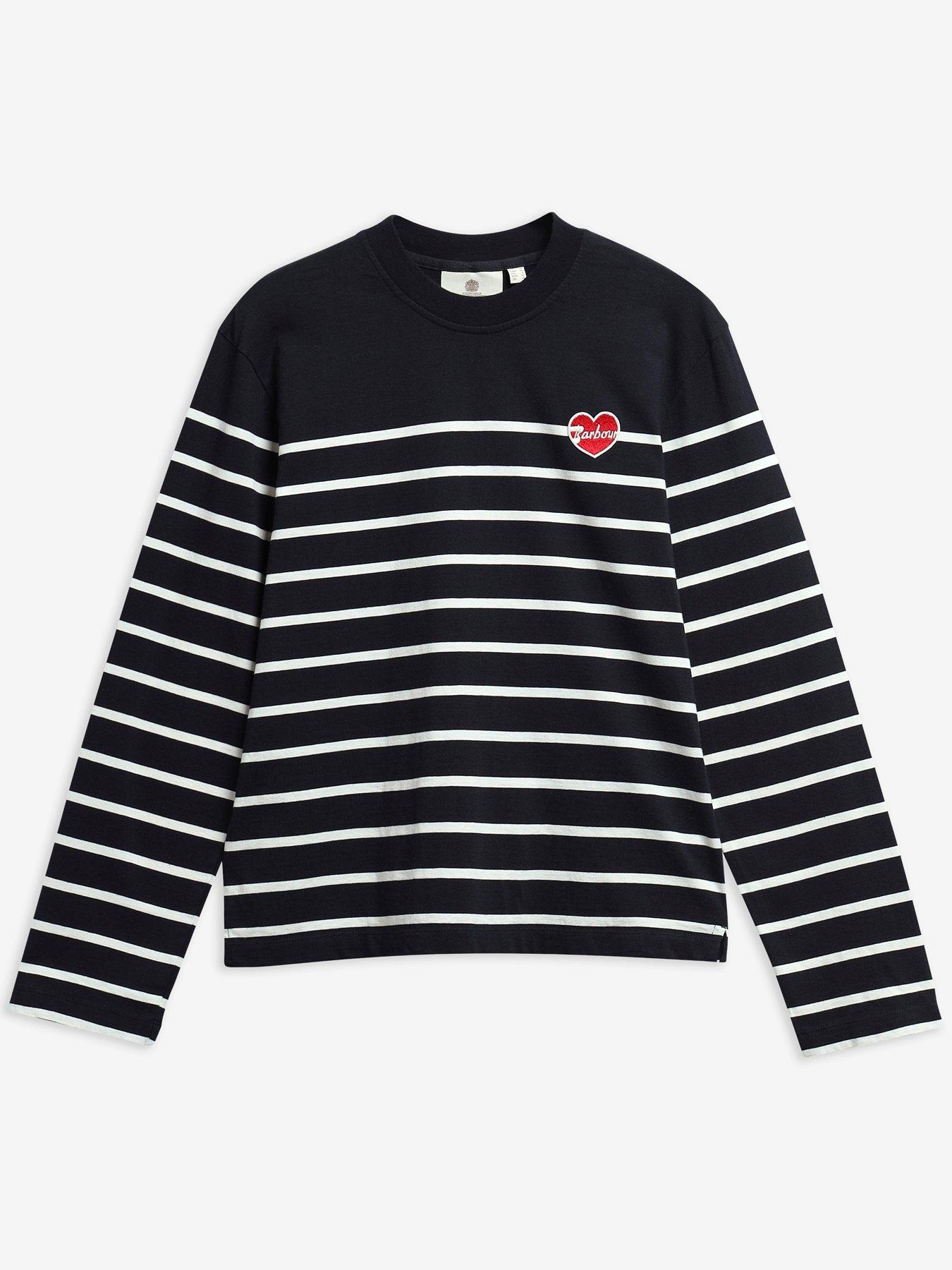 Image 4 of 4 of Barbour Harling Striped Top - Blue