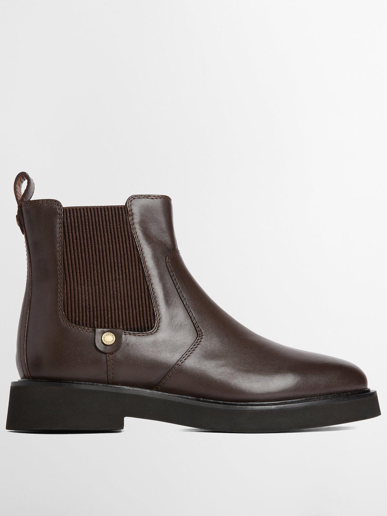 Image 1 of 4 of Barbour Womens Delfina Chelsea Chunky Sole Boots - Brown