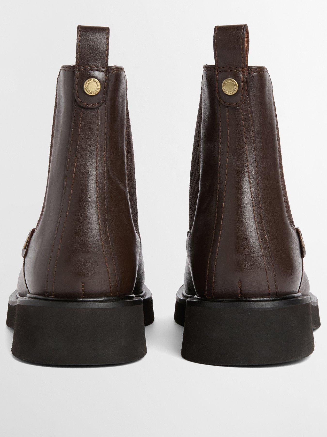Image 3 of 4 of Barbour Womens Delfina Chelsea Chunky Sole Boots - Brown