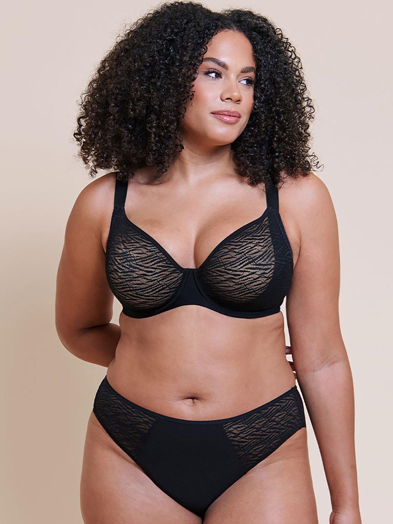 Curvy Kate Curvy Kate Smoothie Lace Brazilian Brief - Black