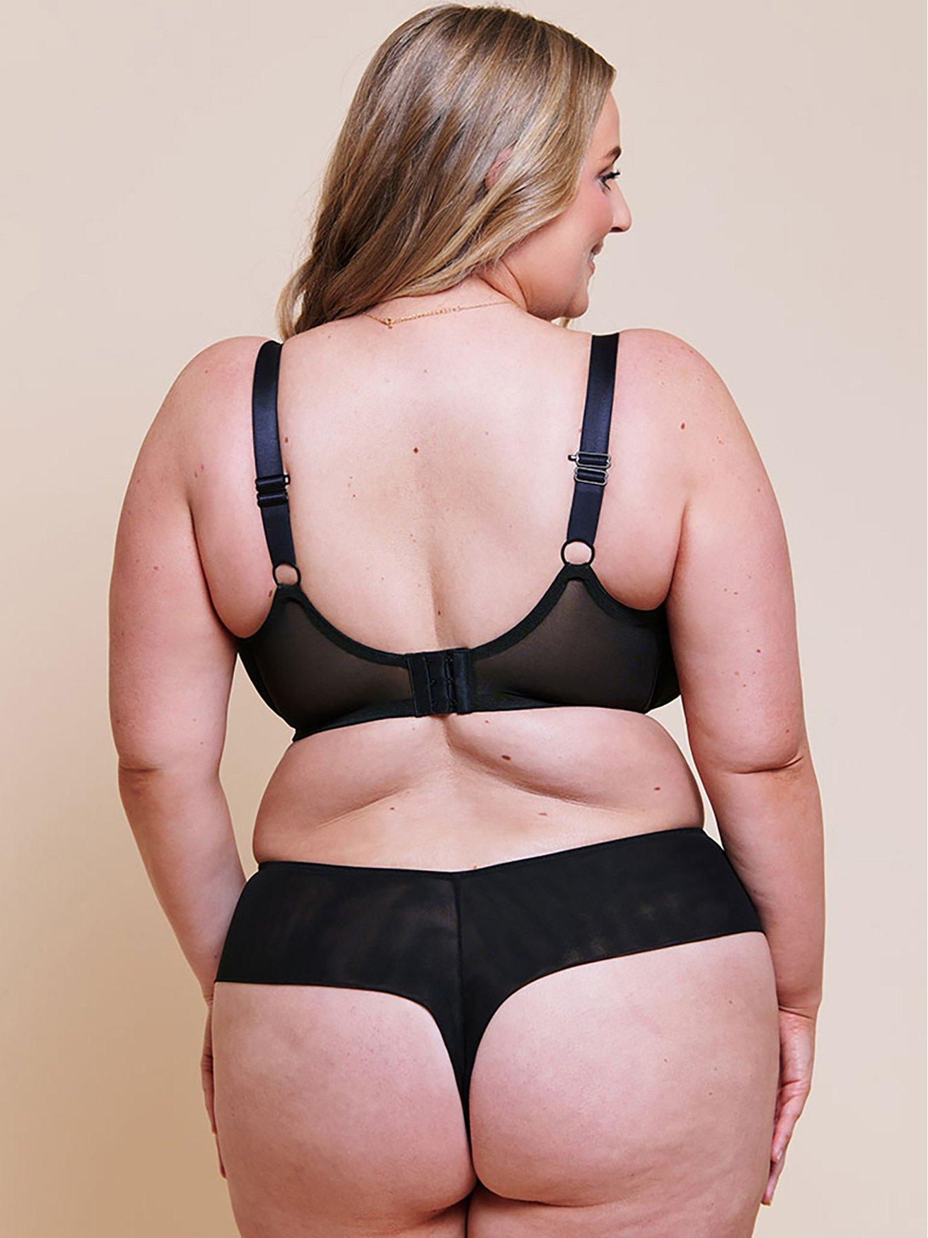 Image 2 of 6 of Curvy Kate Curvy Kate Flare Full Plunge Side Support Multiway Bra Black