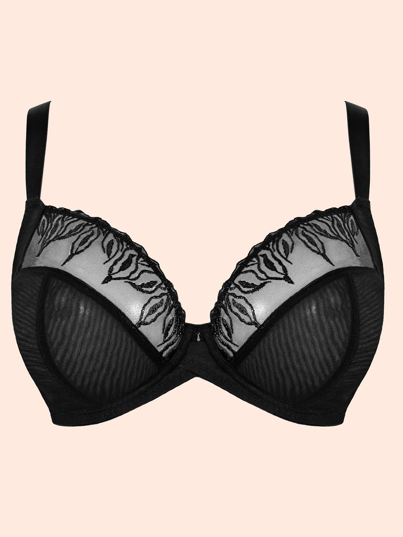 Image 6 of 6 of Curvy Kate Curvy Kate Flare Full Plunge Side Support Multiway Bra Black