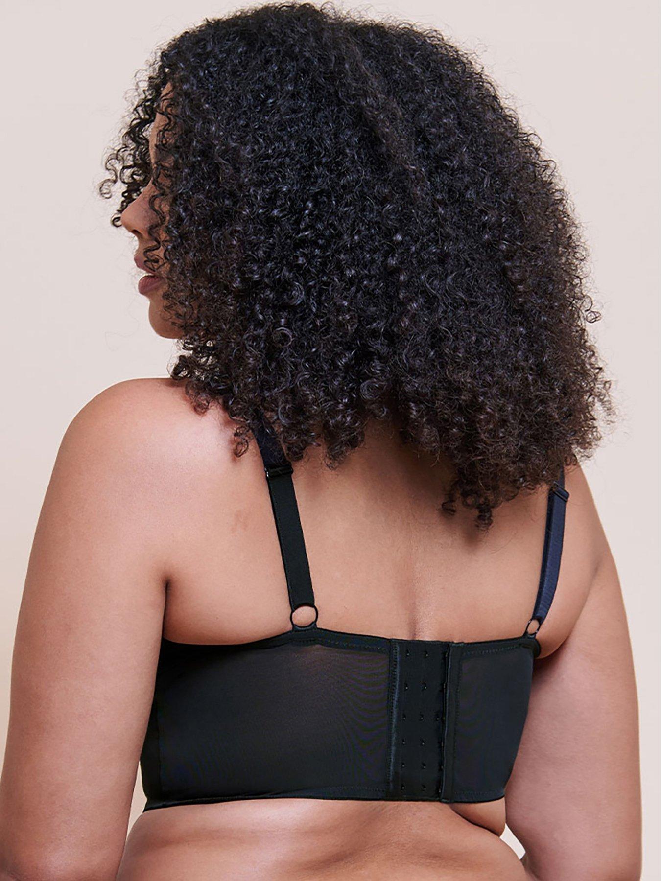 Image 2 of 6 of Curvy Kate Curvy Kate Unapologetic Longline Balcony Bra (second Sizes) - Black