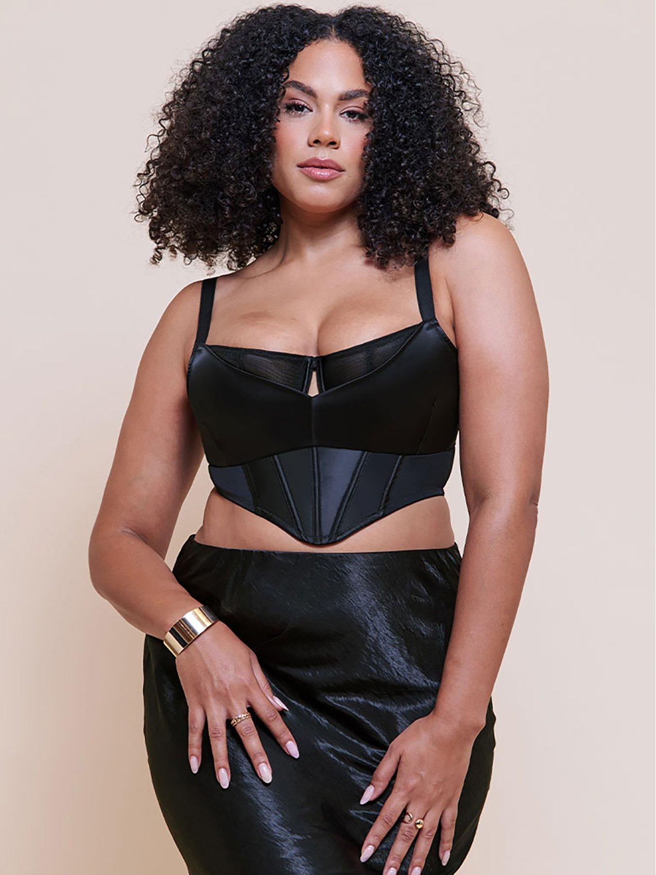 Image 3 of 6 of Curvy Kate Curvy Kate Unapologetic Longline Balcony Bra (second Sizes) - Black