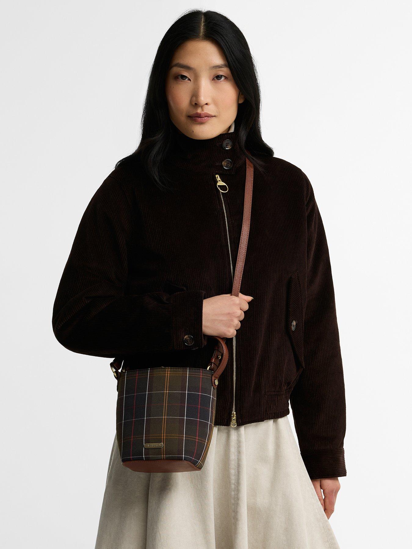 Image 2 of 5 of Barbour Cedar Mini Tartan Bucket Bag