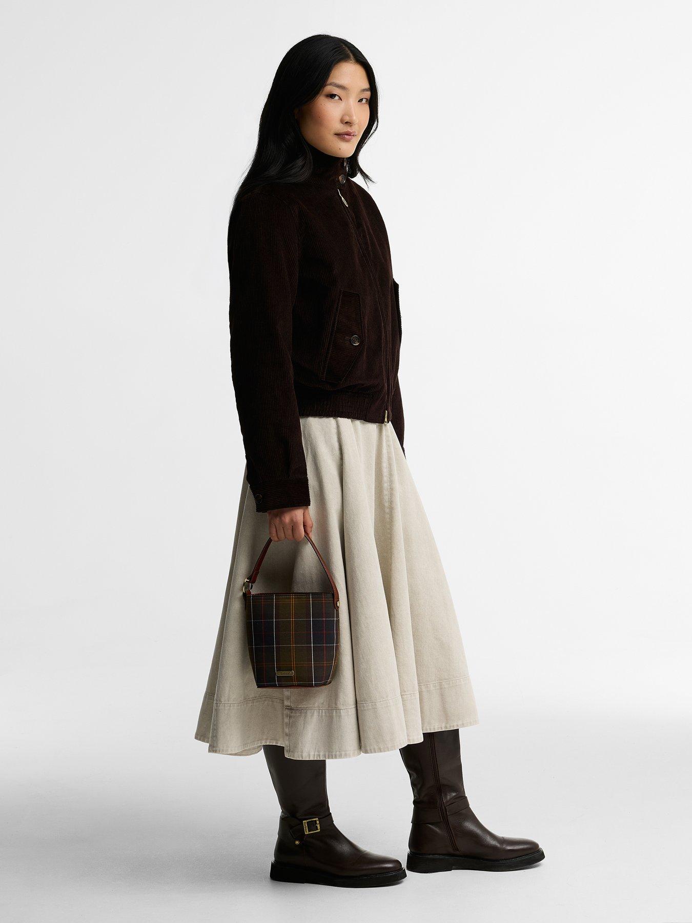 Image 3 of 5 of Barbour Cedar Mini Tartan Bucket Bag