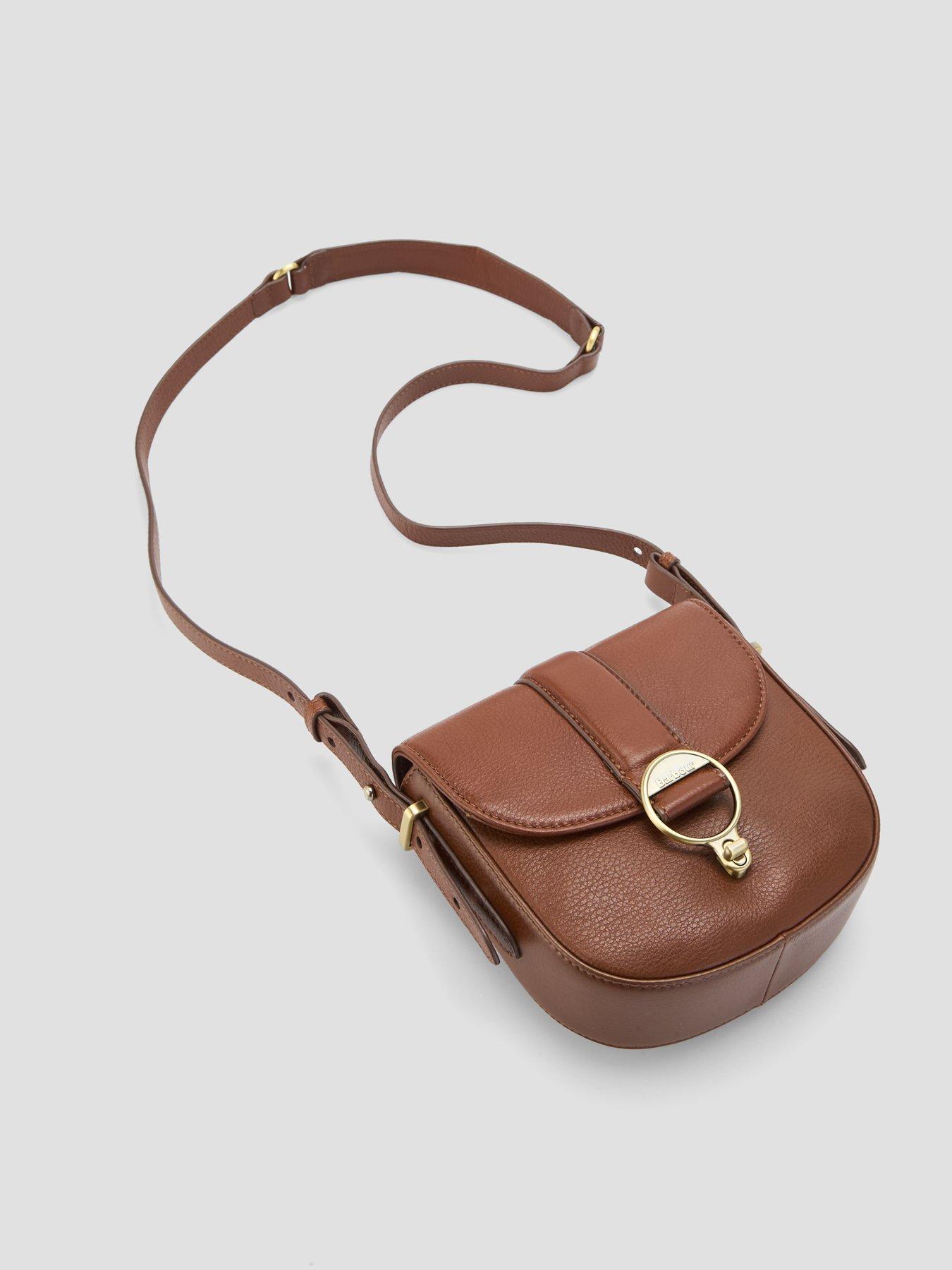 Image 2 of 4 of Barbour Womens Saddle Ring Hardware Crossbody Bag - Brown