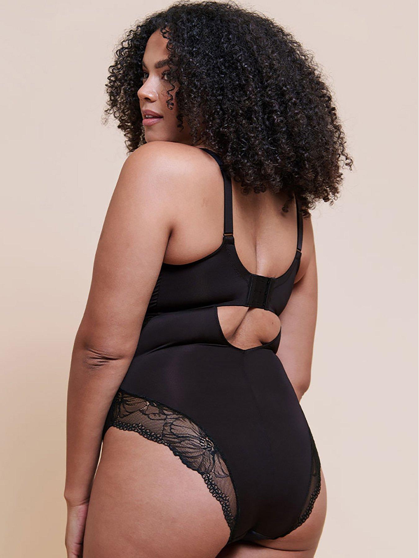 Image 2 of 6 of Curvy Kate Boost Lace Balcony Body - Black