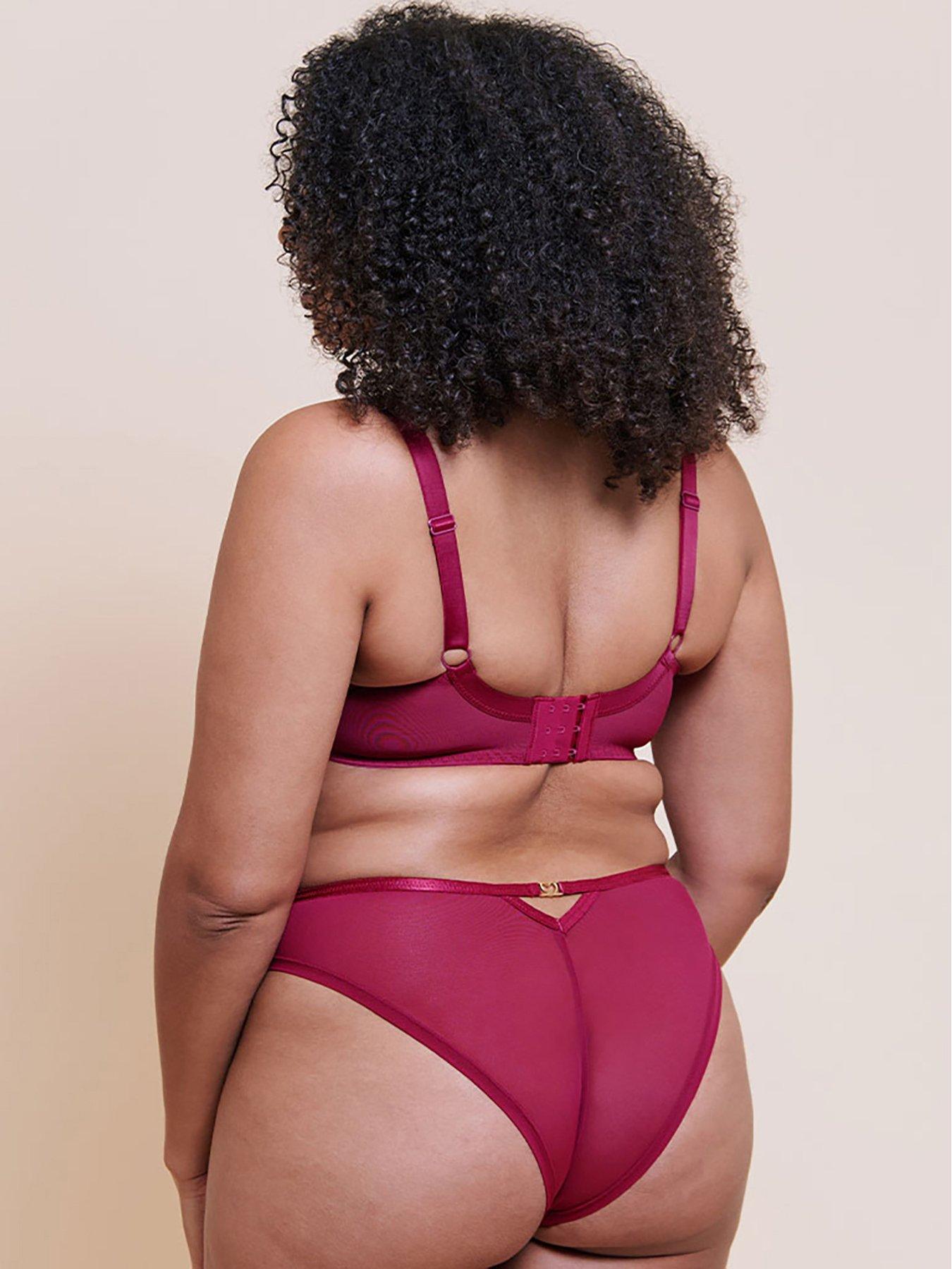 Image 2 of 6 of Curvy Kate Womens Heartstopper Deep Plunge Bra - Sangria