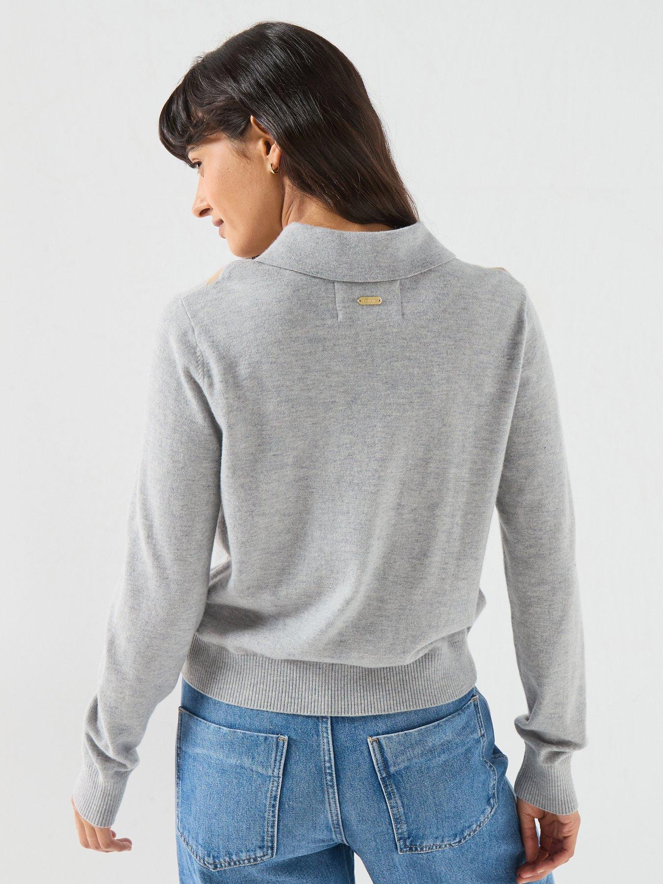Image 2 of 6 of Barbour Fawne Knitted Jumper - Grey