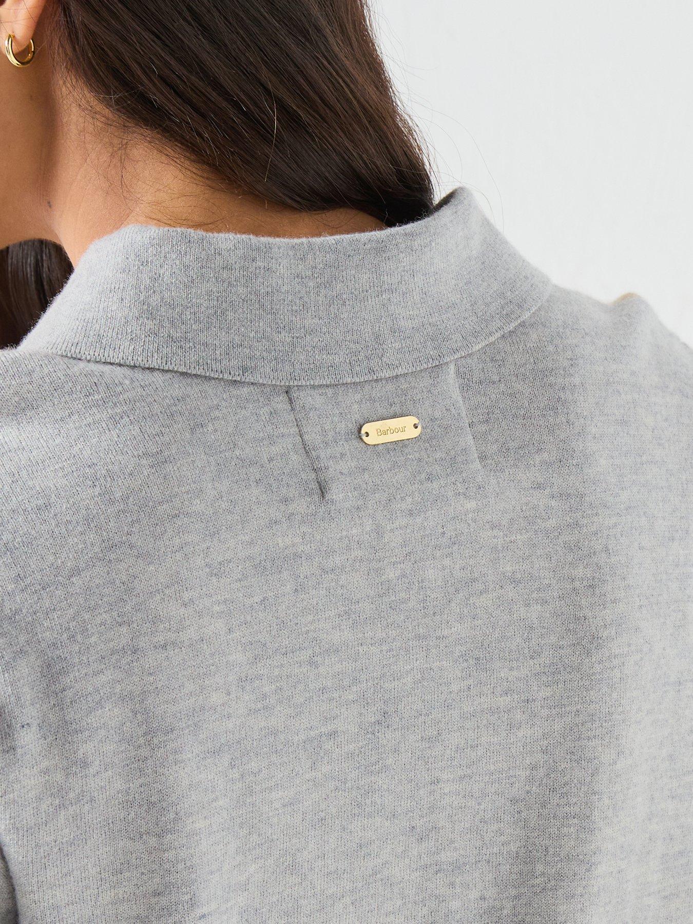 Image 4 of 6 of Barbour Fawne Knitted Jumper - Grey