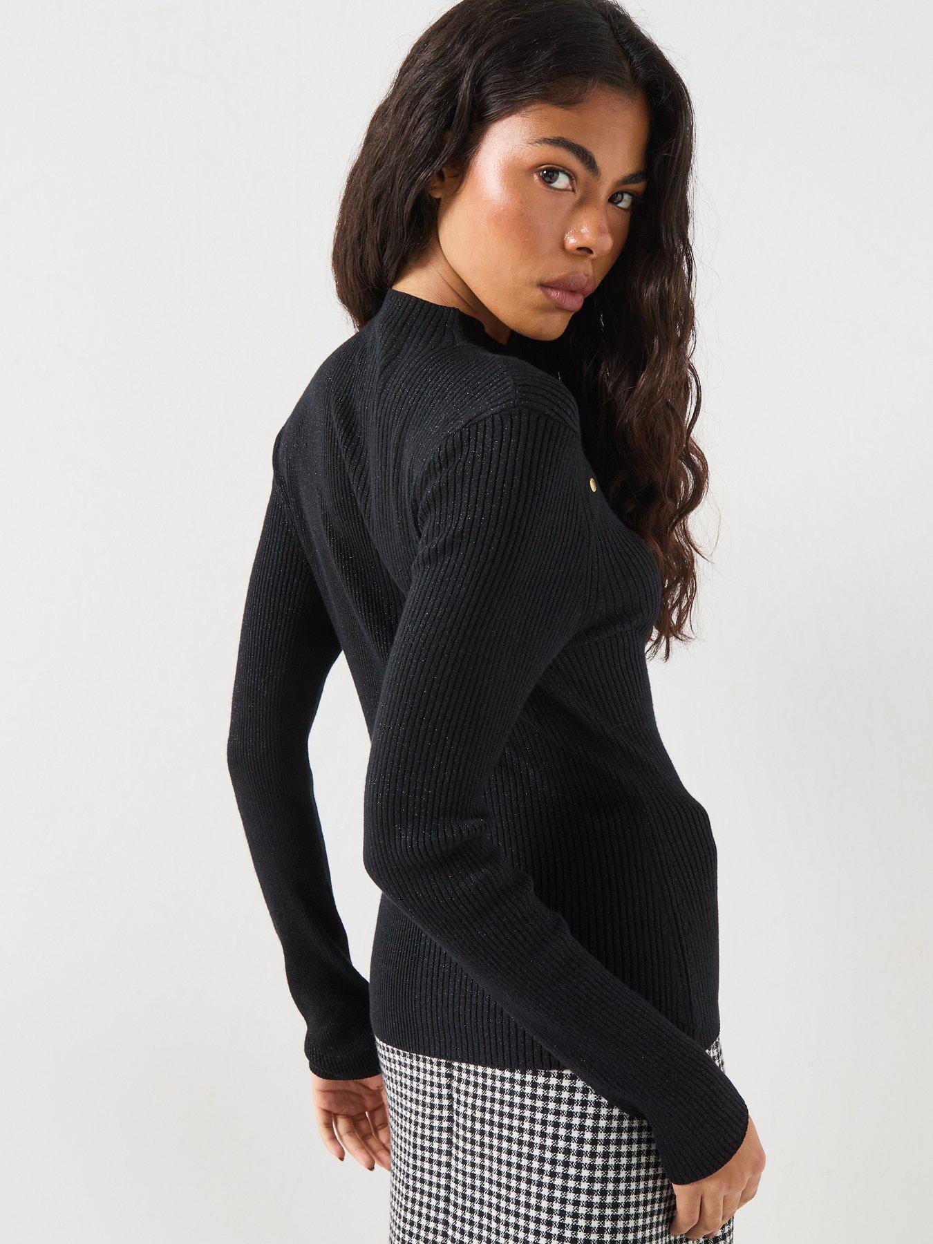 Image 2 of 6 of Barbour International Molina Knitted Jumper - Black