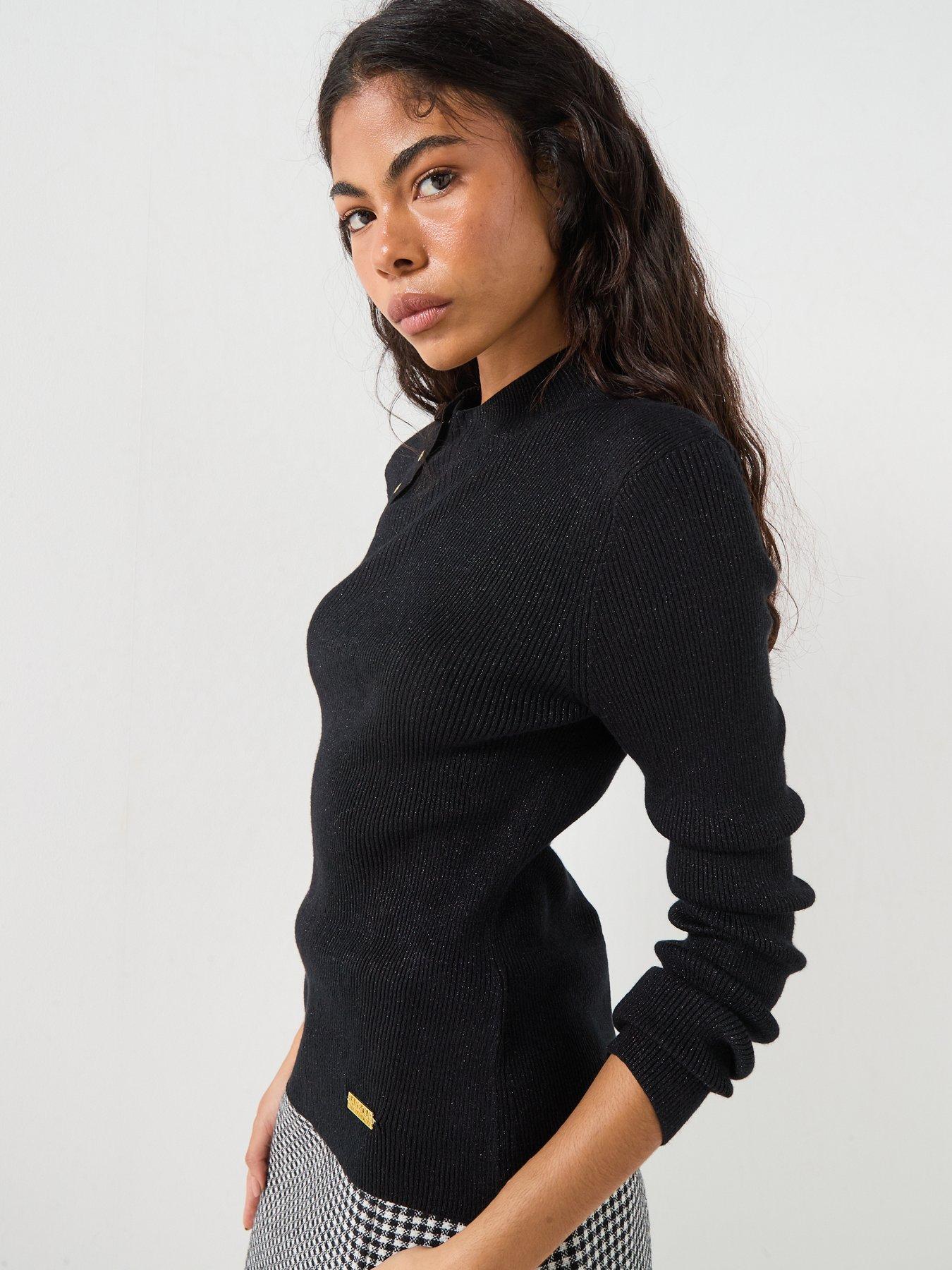 Image 4 of 6 of Barbour International Molina Knitted Jumper - Black