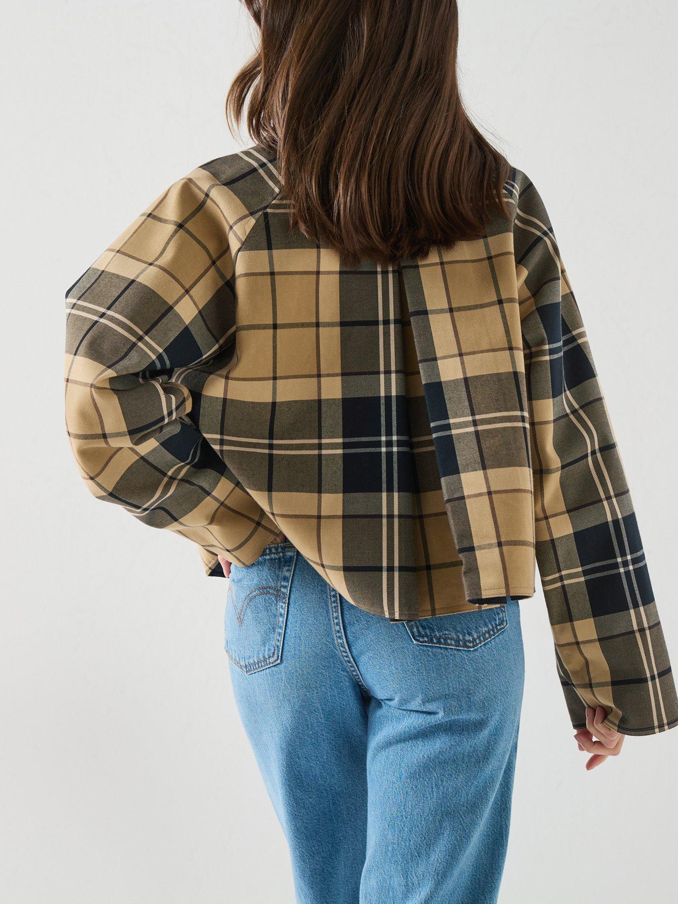 Image 2 of 6 of Barbour Delilah Checked Showerproof Jacket - Green