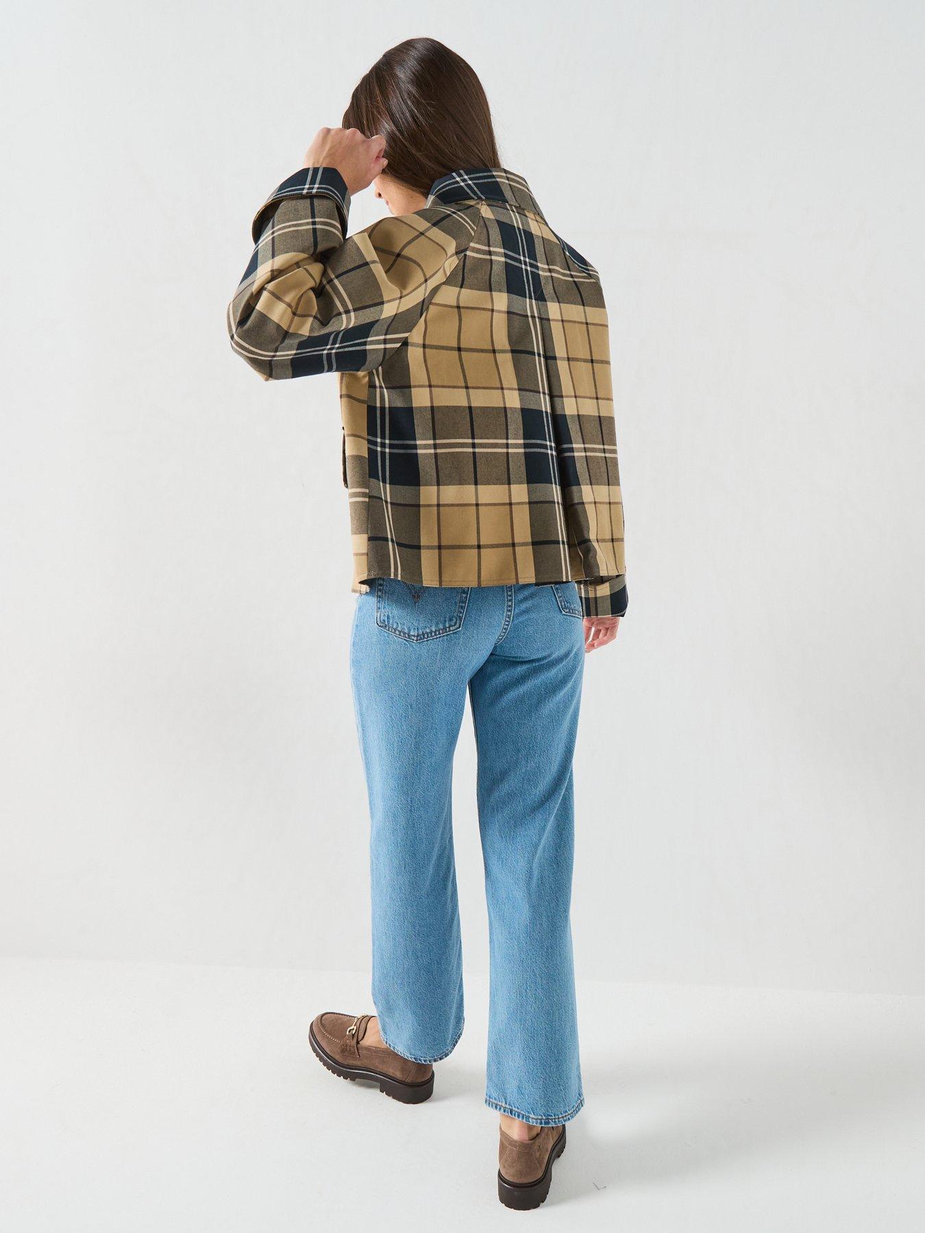 Image 6 of 6 of Barbour Delilah Checked Showerproof Jacket - Green