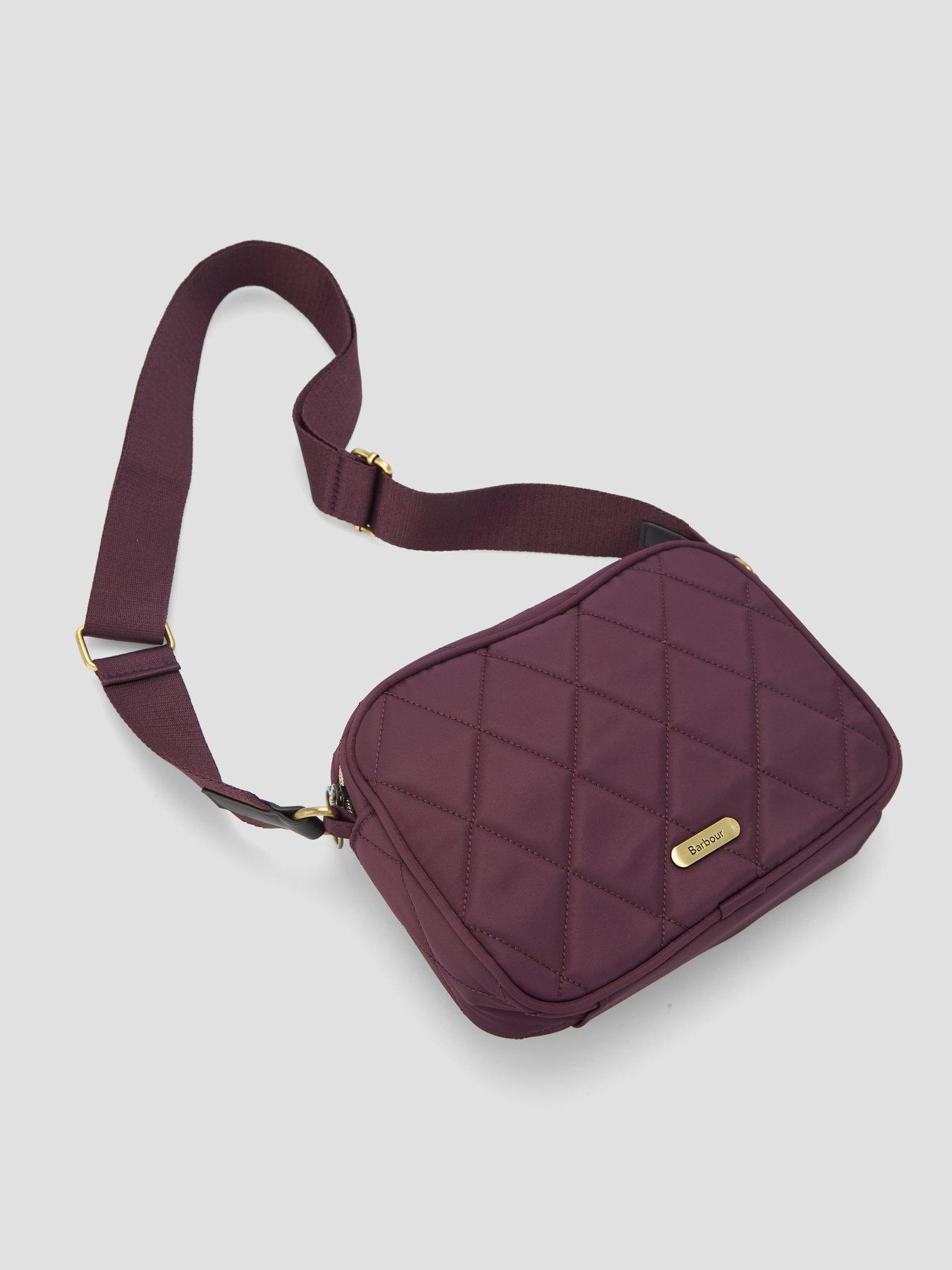 Image 2 of 4 of Barbour Womens Quilted Adjustable Strap Crossbody Bag - Red