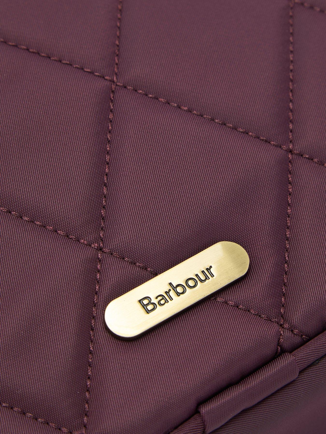 Image 3 of 4 of Barbour Womens Quilted Adjustable Strap Crossbody Bag - Red