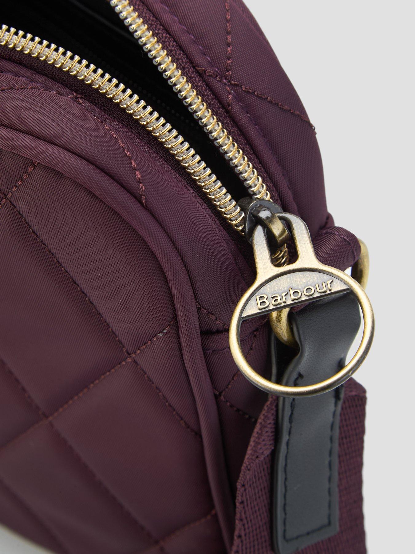 Image 4 of 4 of Barbour Womens Quilted Adjustable Strap Crossbody Bag - Red