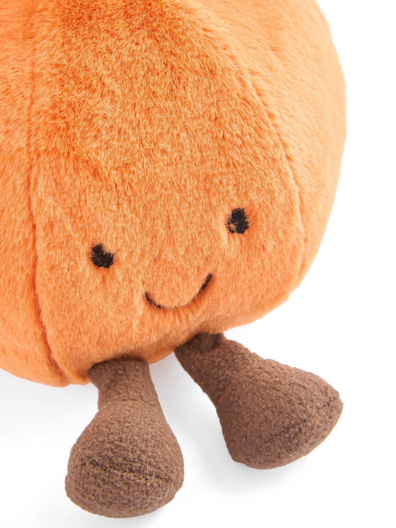 Image 4 of 5 of Festive Plush Orange with Green Leaves Christmas Decoration&nbsp;- 8cm