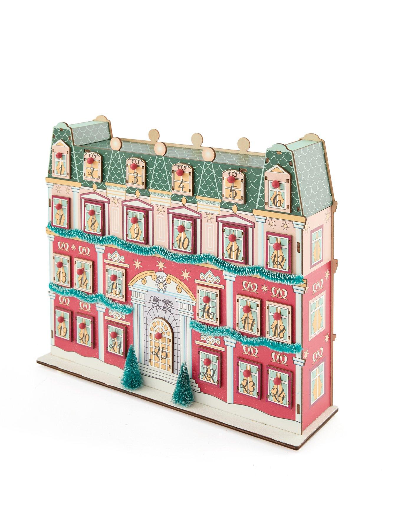 Image 3 of 7 of Festive Wooden Advent Calendar&nbsp;House - 36&nbsp;cm
