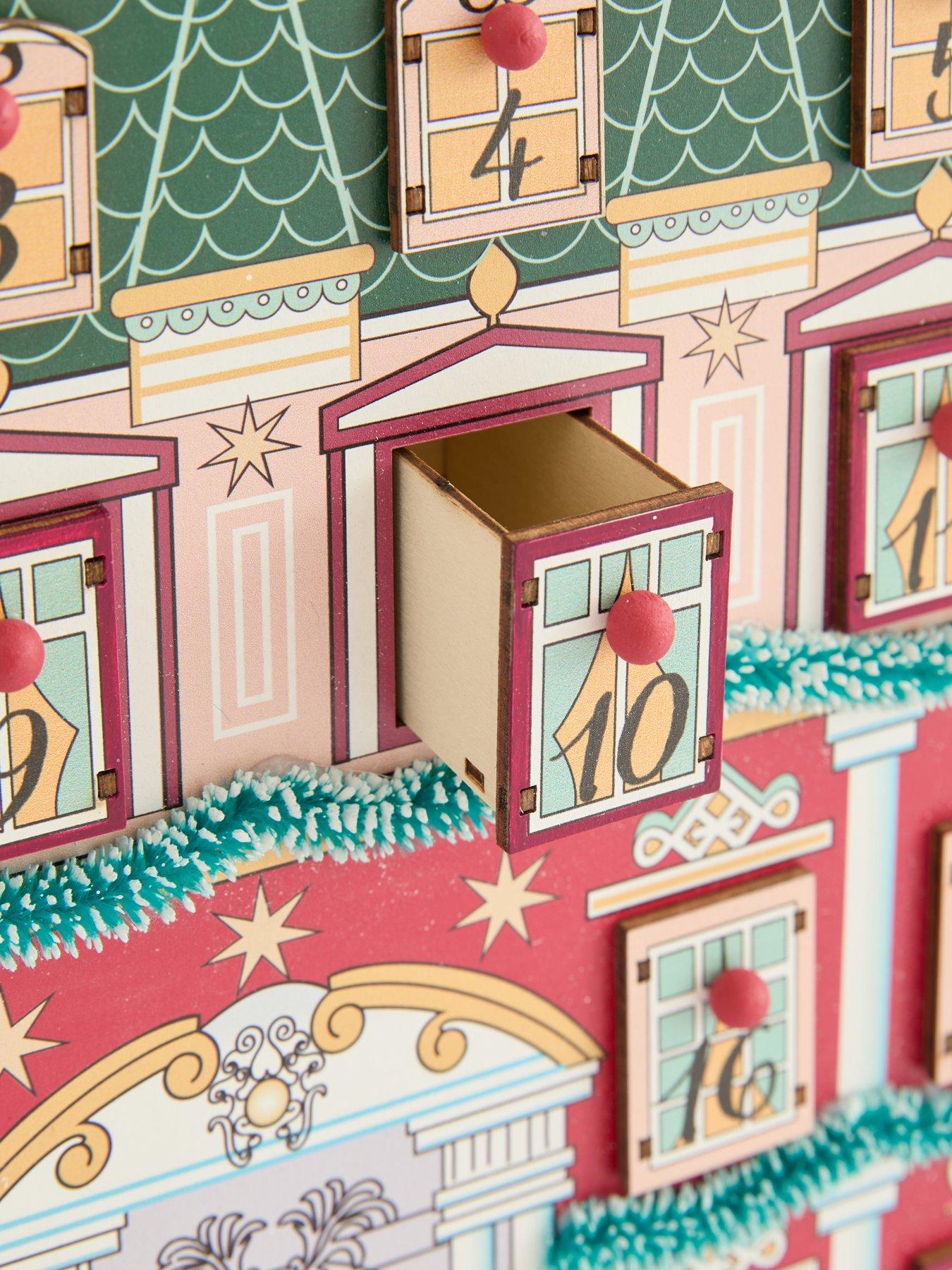 Image 6 of 7 of Festive Wooden Advent Calendar&nbsp;House - 36&nbsp;cm
