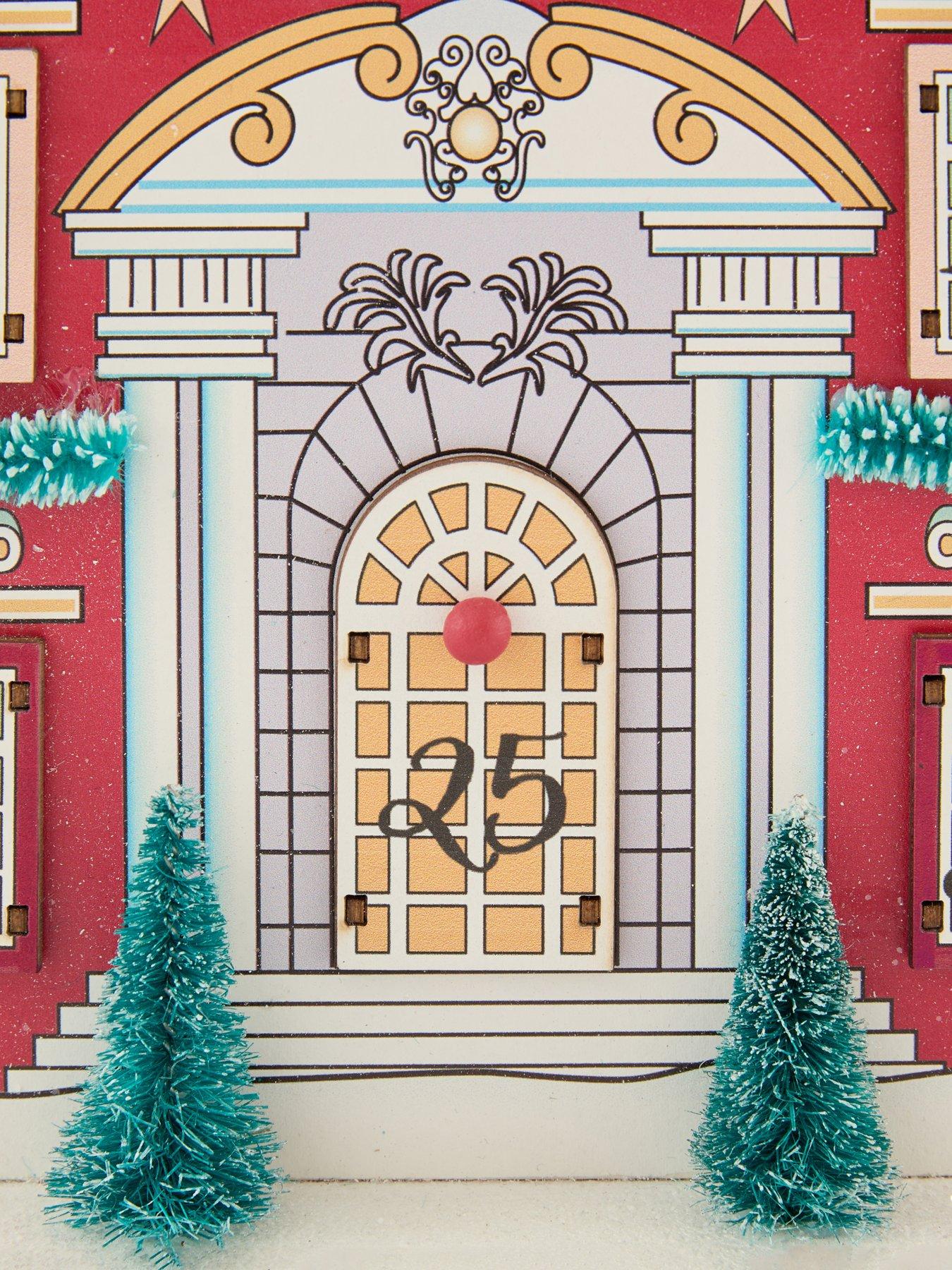 Image 7 of 7 of Festive Wooden Advent Calendar&nbsp;House - 36&nbsp;cm