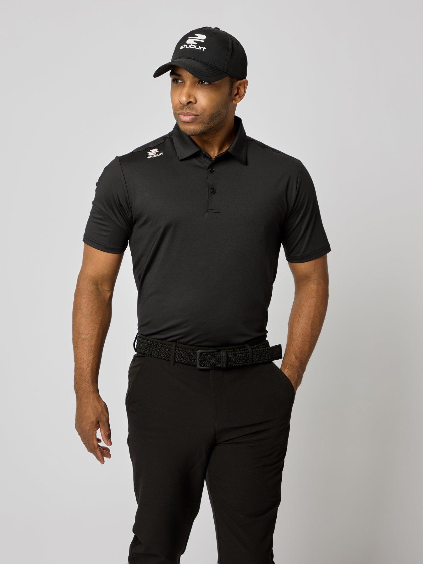 Image 2 of 6 of Stuburt Mens Golf Urban Performance Polo - Black