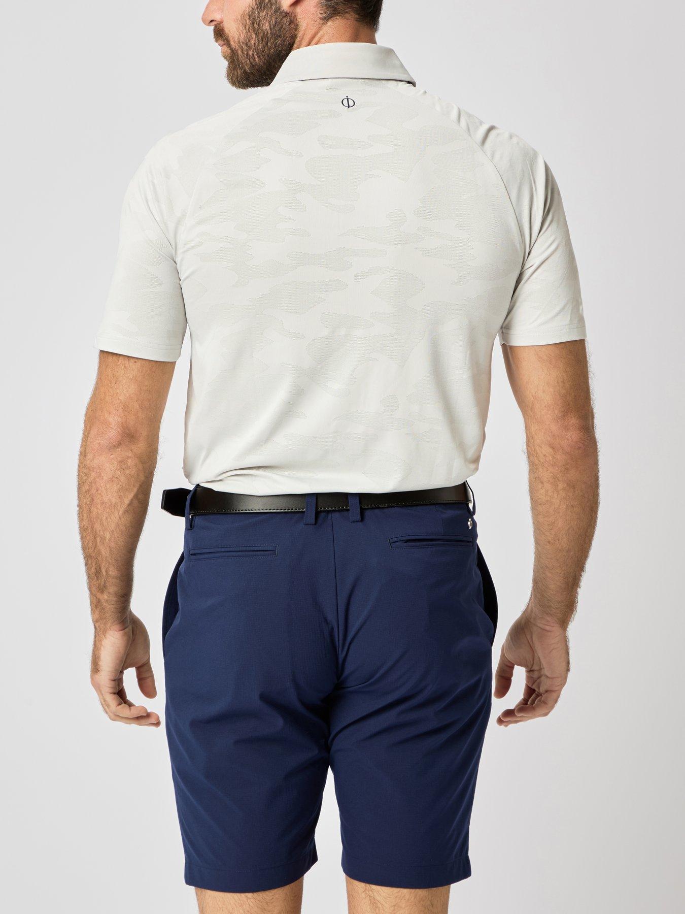 Image 4 of 4 of Oscar Jacobson Mens Golf Herald Polo - Grey