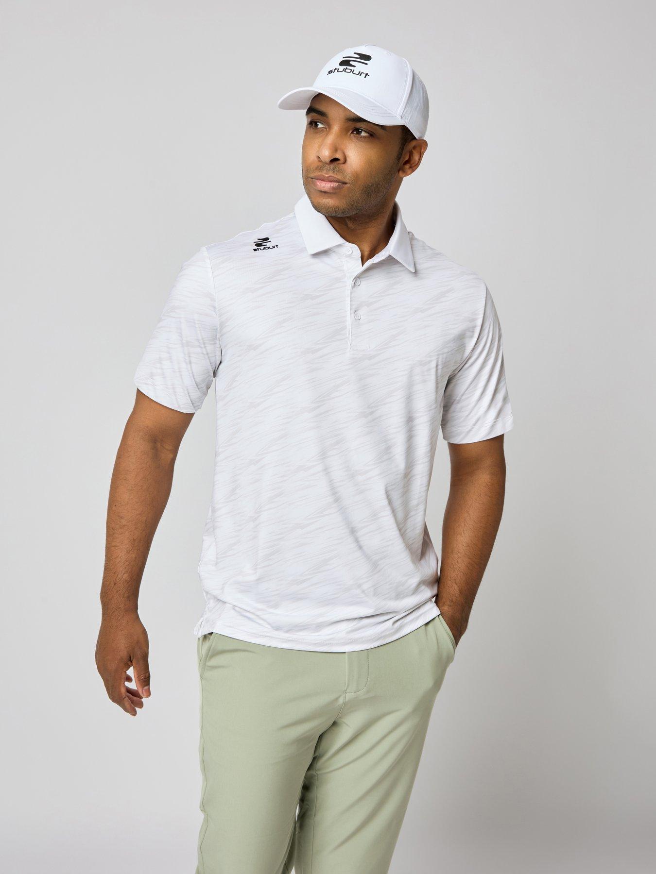 Image 2 of 4 of Stuburt Mens Golf Alicante Polo - White